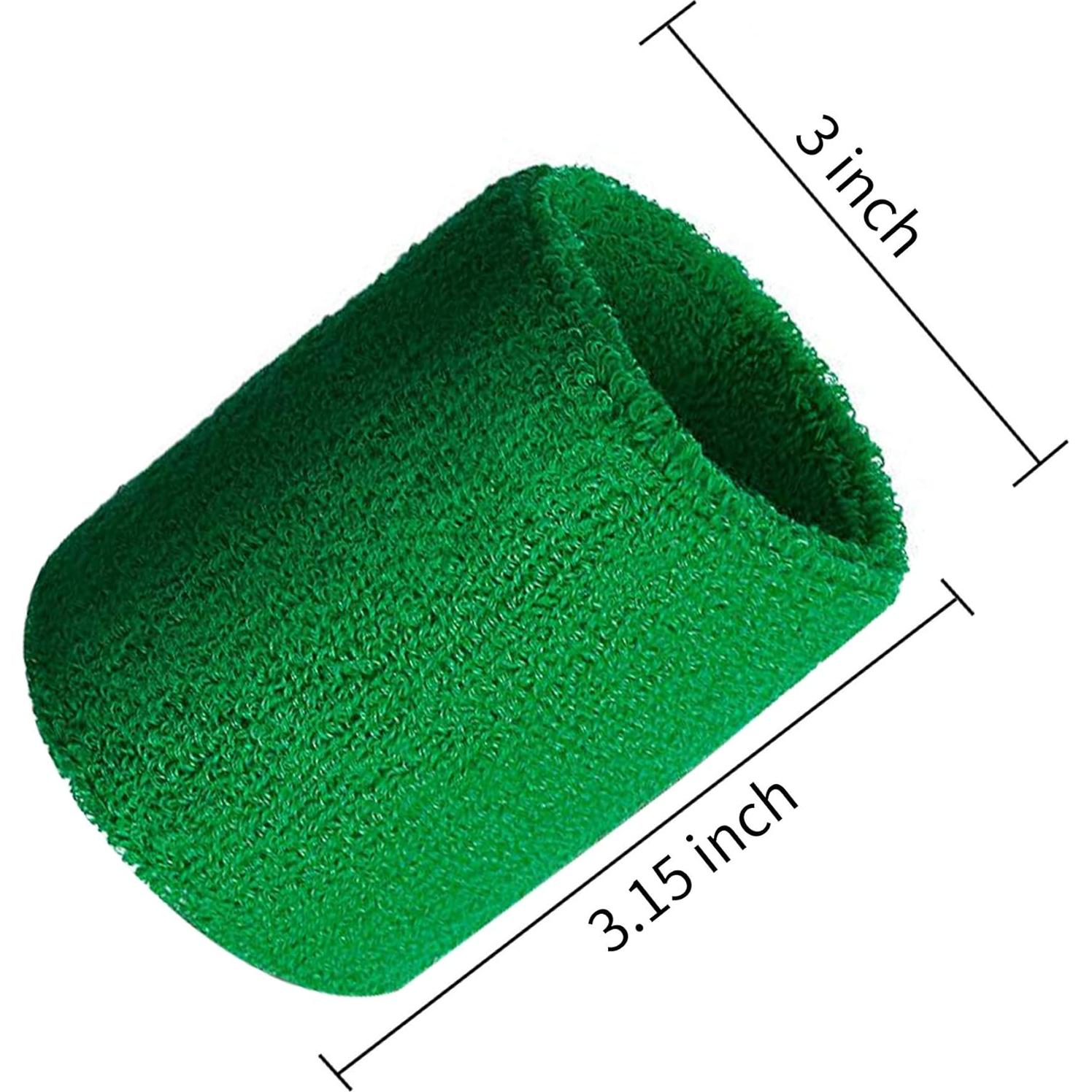 Banda de Sudor RilexAwhile Algodón Verde 12 Pares