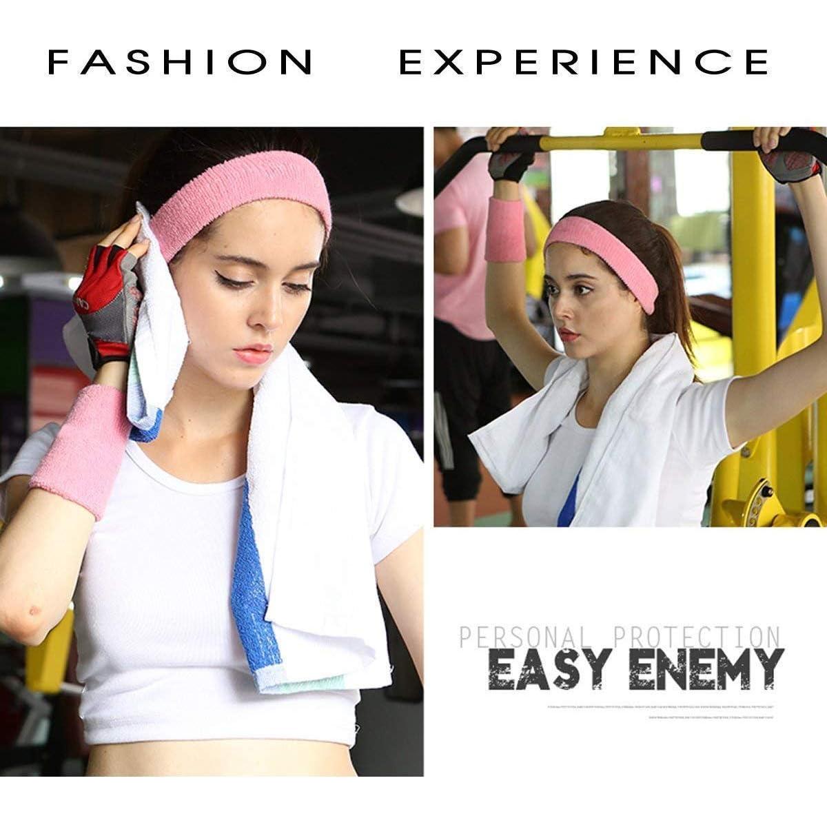 Banda de Sudor RilexAwhile Algodón Verde 12 Pares