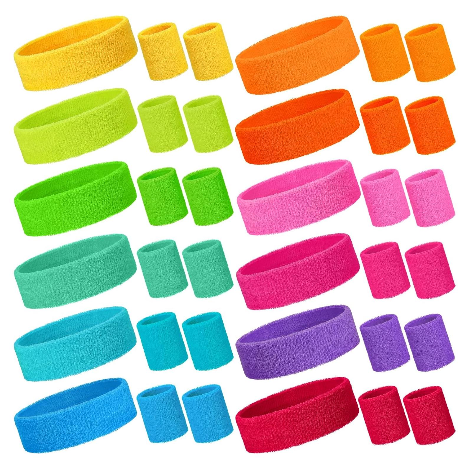 Conjunto de Muñequera y Diademas Neón Bememo para Niños