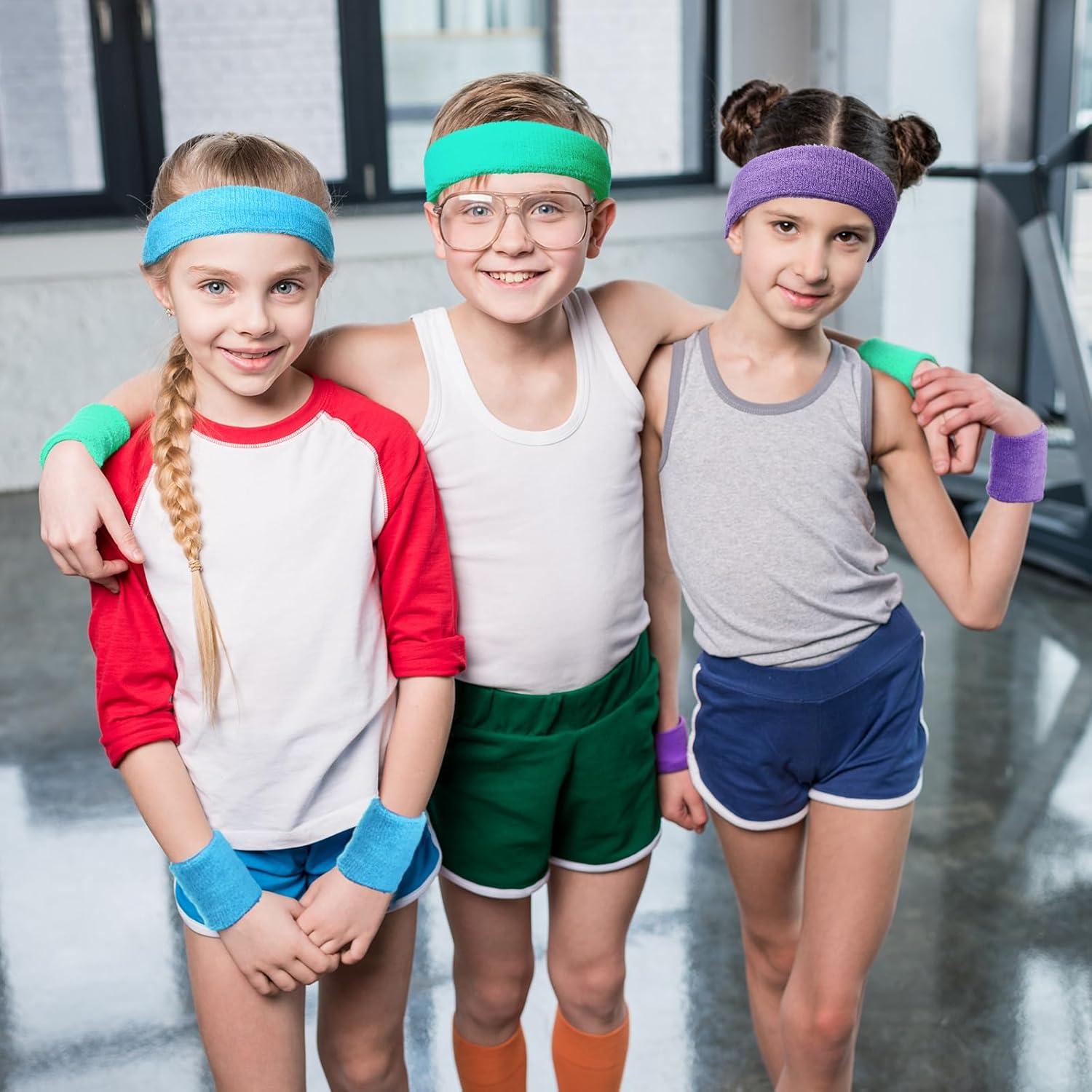 Conjunto de Muñequera y Diademas Neón Bememo para Niños