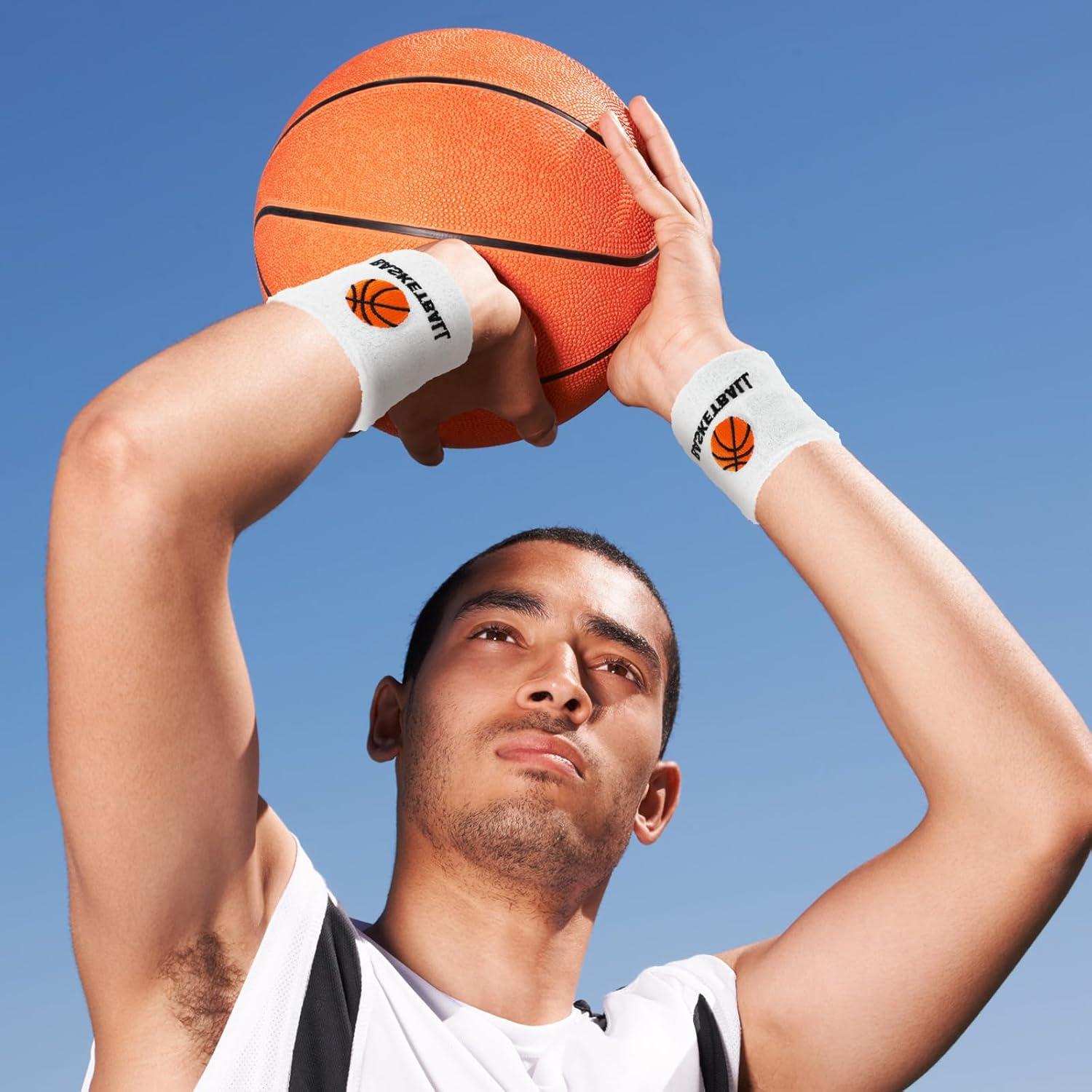 Muñequera de Baloncesto Bememo 24 Pcs Bandas de Sudor