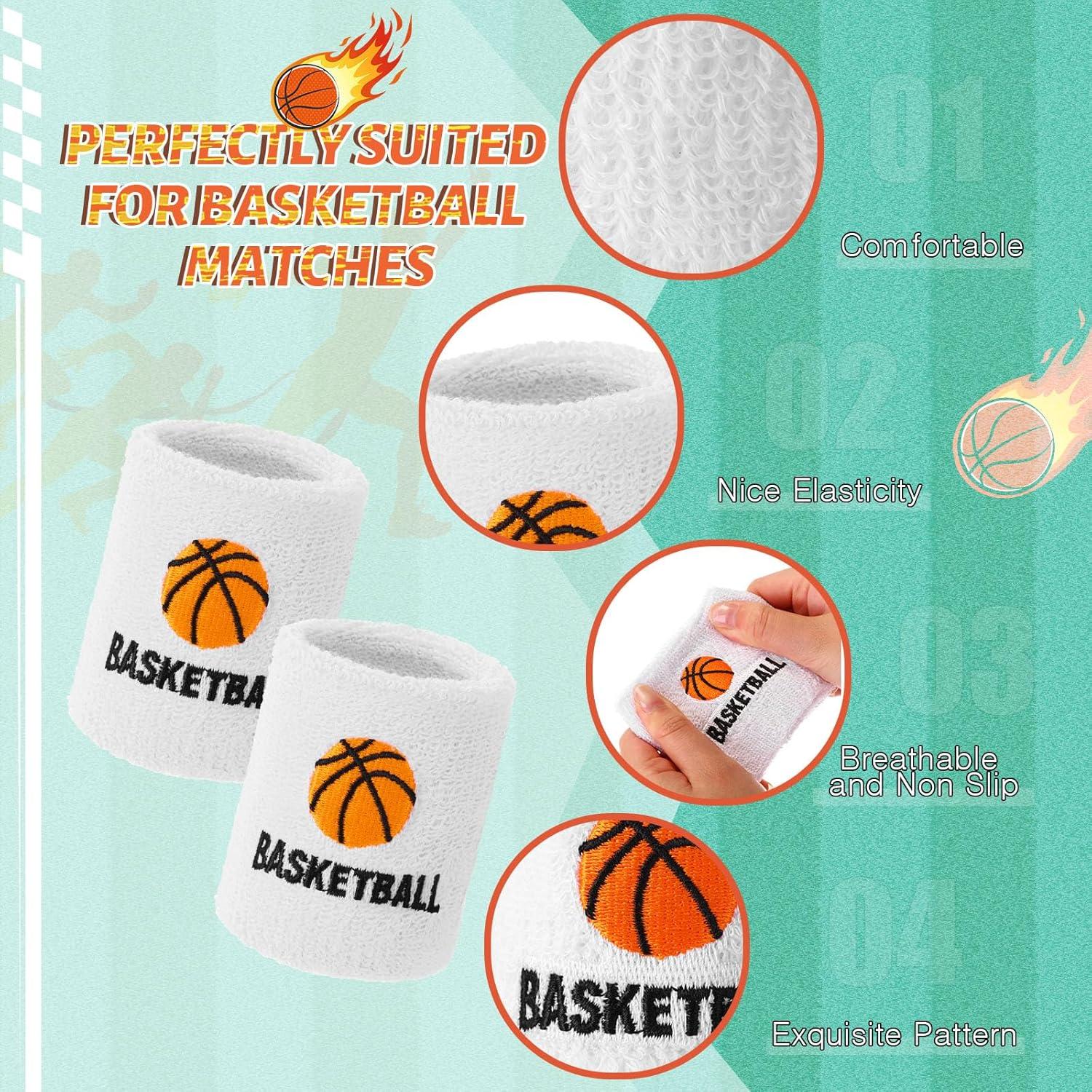 Muñequera de Baloncesto Bememo 24 Pcs Bandas de Sudor