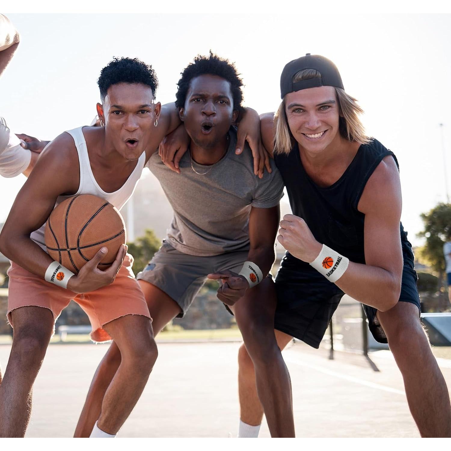 Muñequera de Baloncesto Bememo 24 Pcs Bandas de Sudor