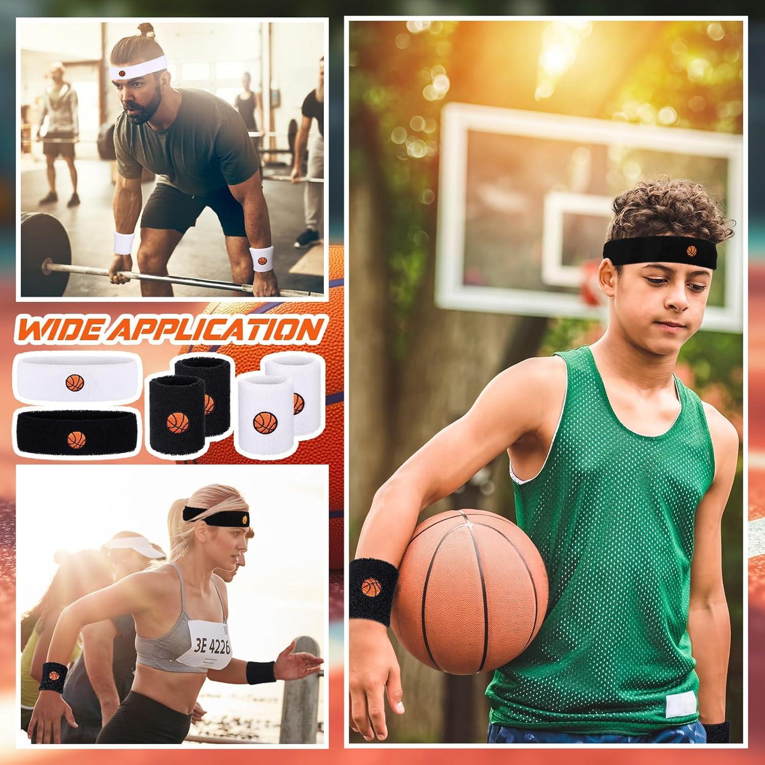 Juego de 6 Piezas Muñequera y Diadema Daifunli Baloncesto