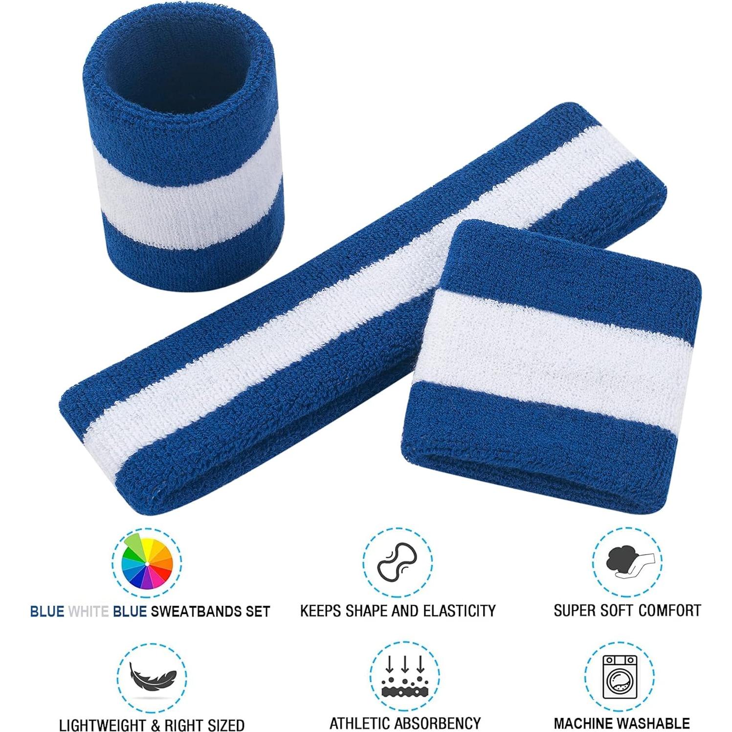 Conjunto de Diadema y Muñequera de Sudor FACATH - Algodón