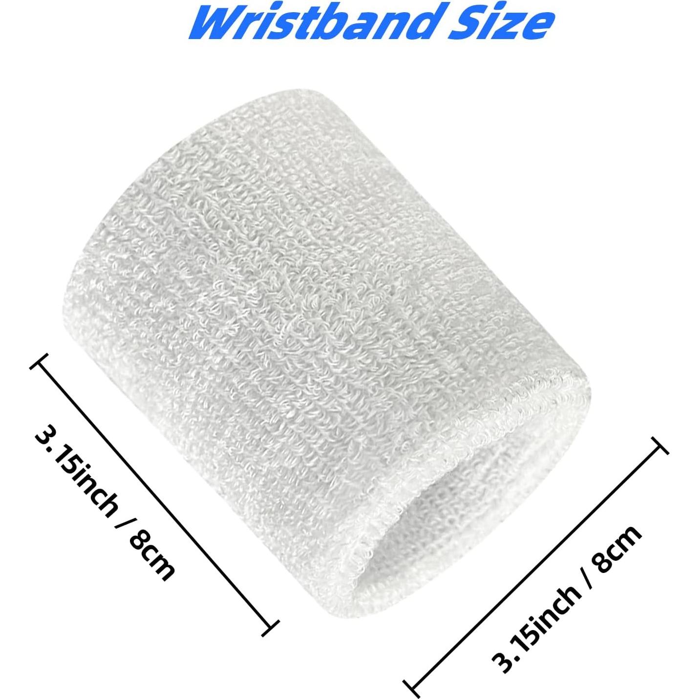 Set de 16 Muñequera Deportiva Jueerun Algodón Unisex