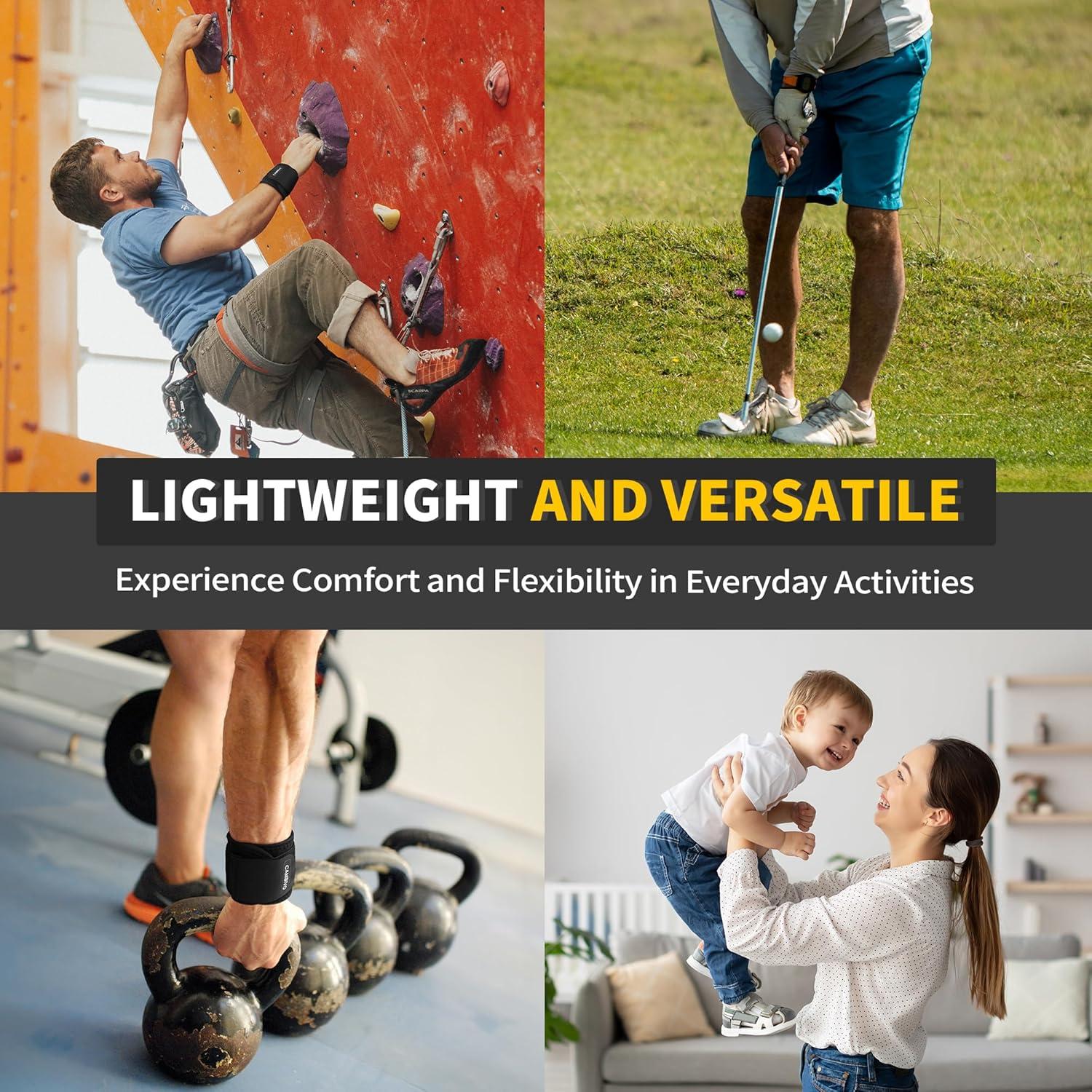 Muñequeras de Compresión CAMBIVO Ajustables para Alivio del Dolor