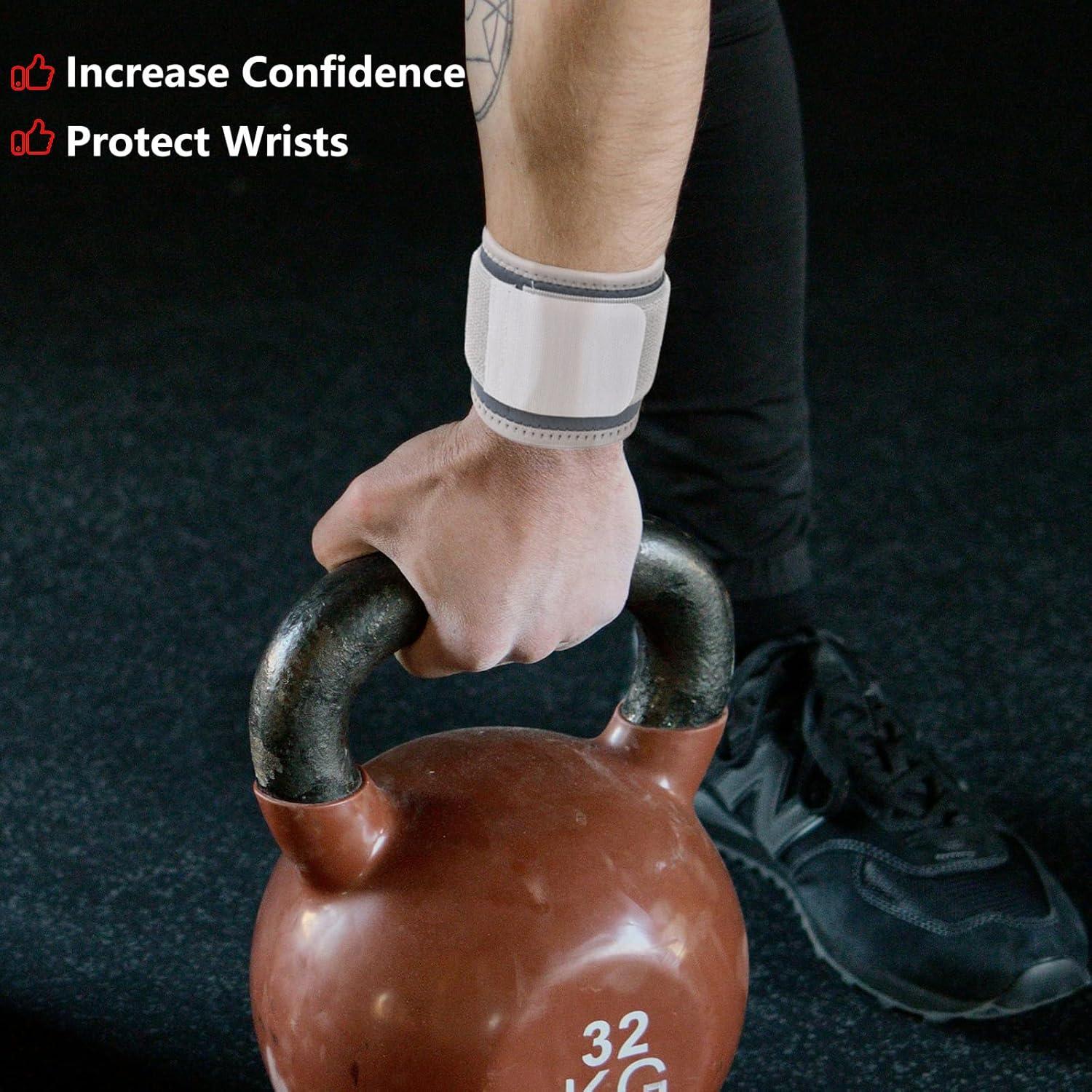 Faja de Muñeca AMYONE Gris Profundo 2 Paquetes Ajustable