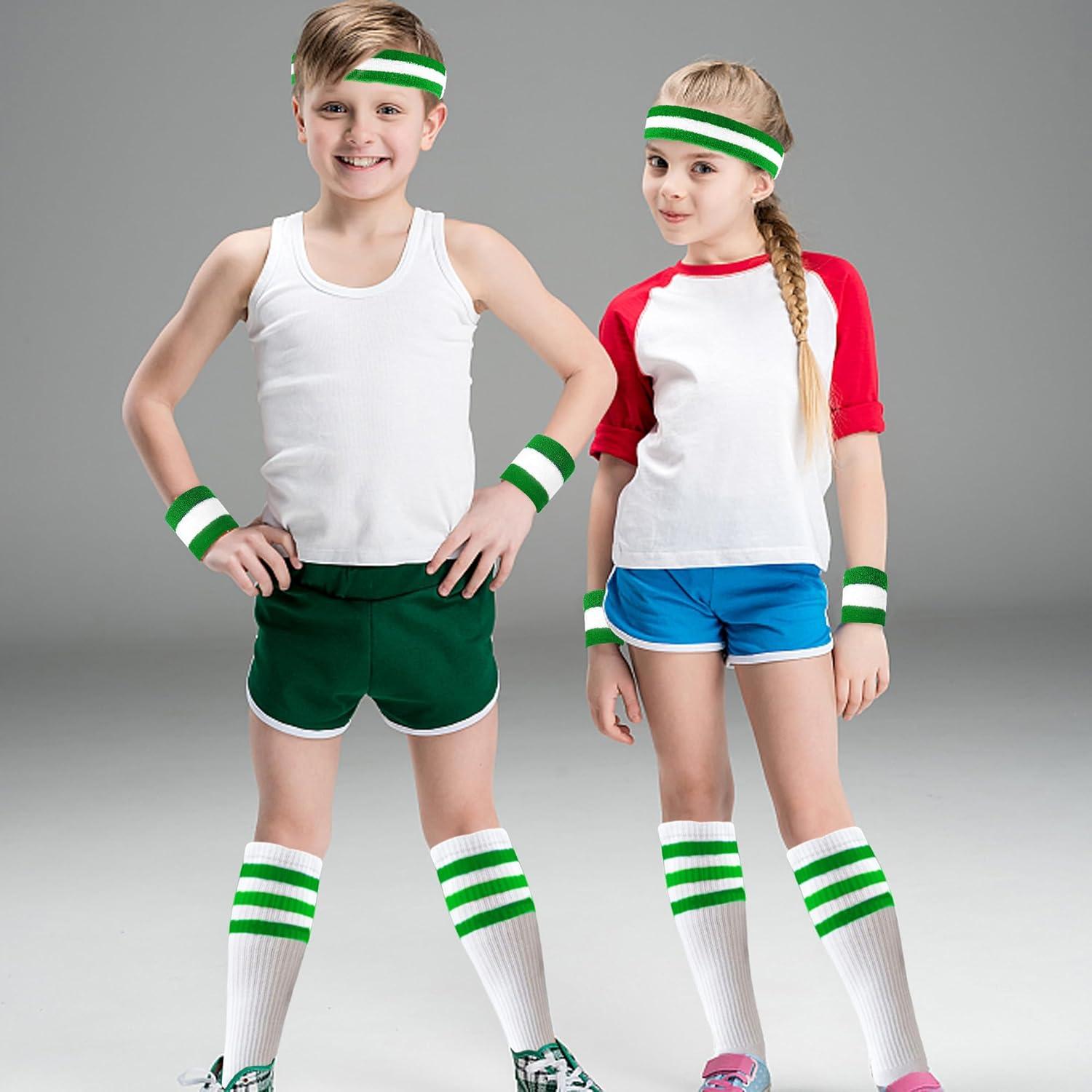 Conjunto de 10 Piezas Muñequera y Calcetines Rayas BHUCUTU