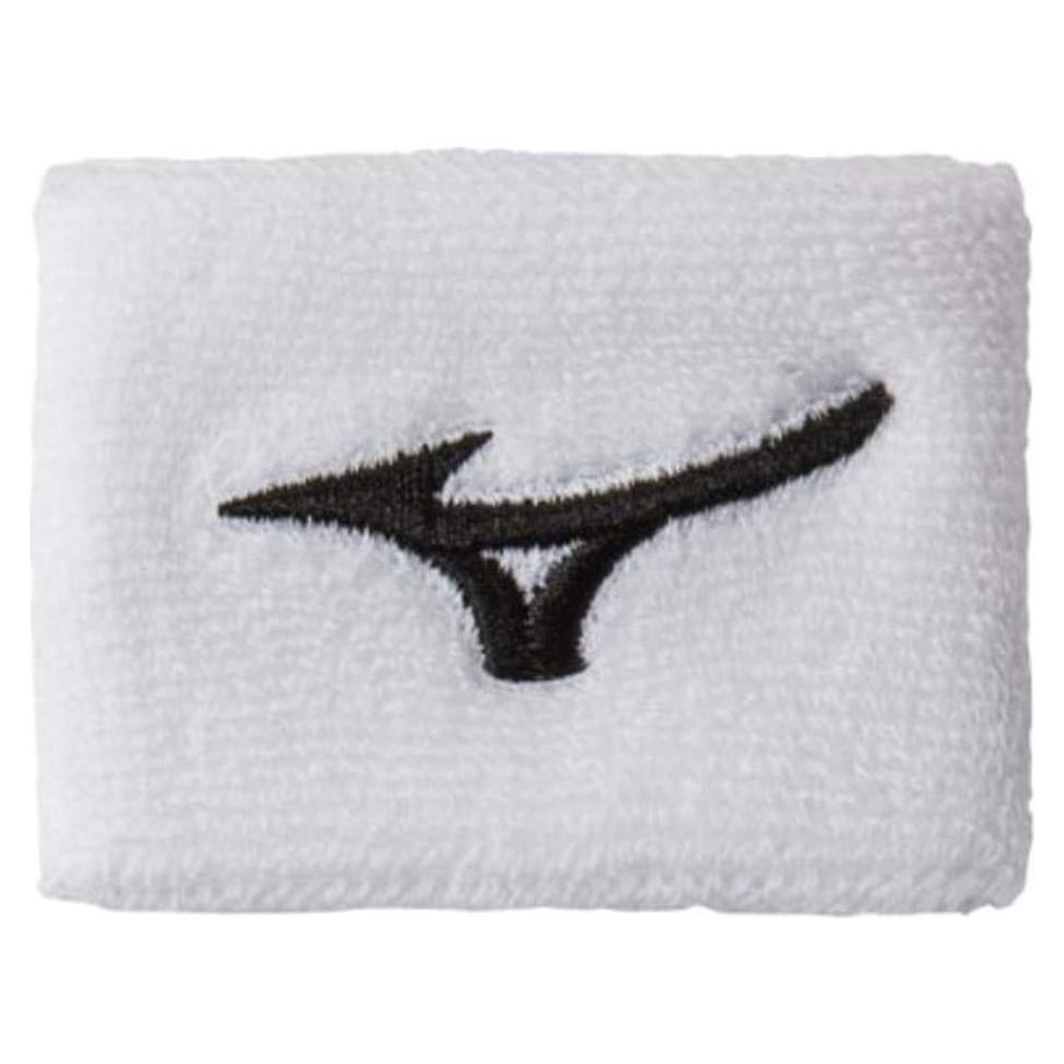 Muñequera Unisex Mizuno 2" Blanca - Lavable a Máquina