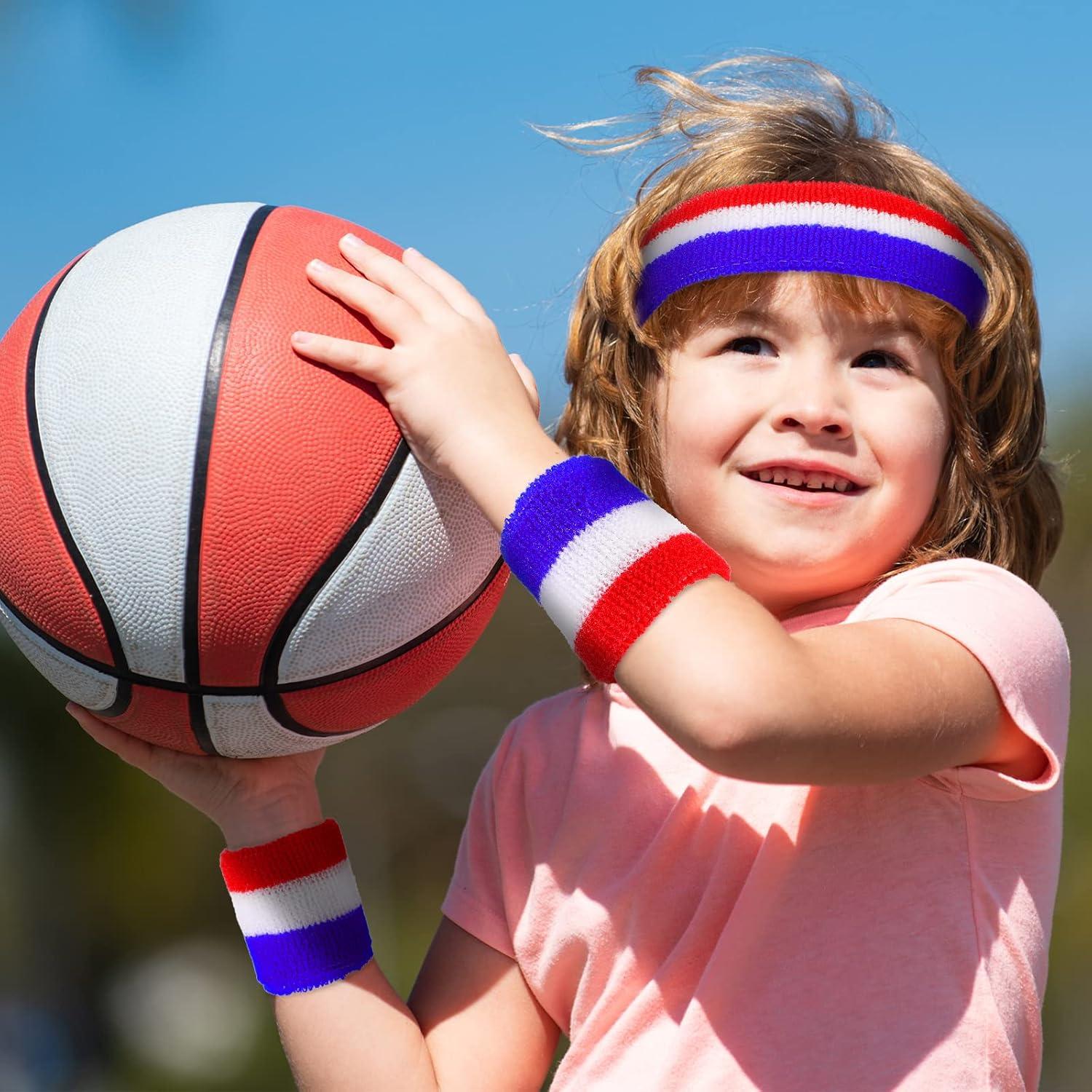 Conjunto de 6 Piezas Bandas para Sudor Hungdao - Rojo, Blanco, Azul