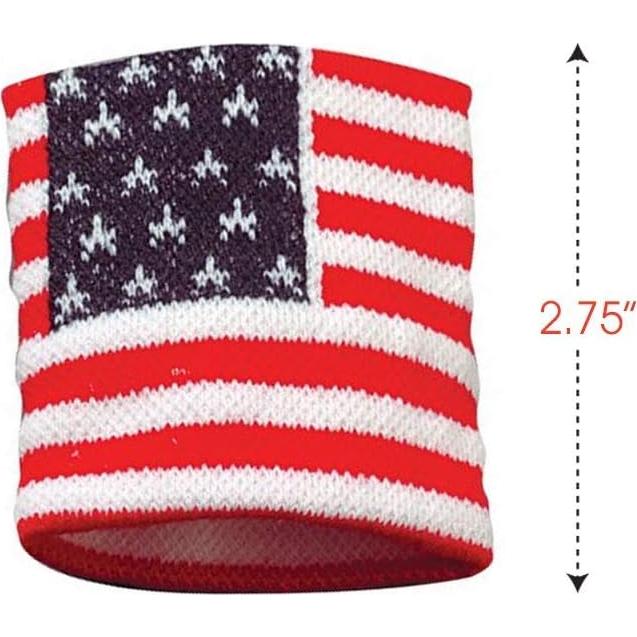 Muñequera Patriótica ArtCreativity Set de 2 Bandera Americana