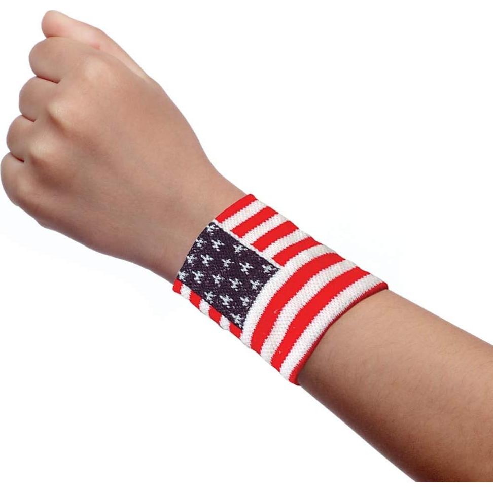 Muñequera Patriótica ArtCreativity Set de 2 Bandera Americana