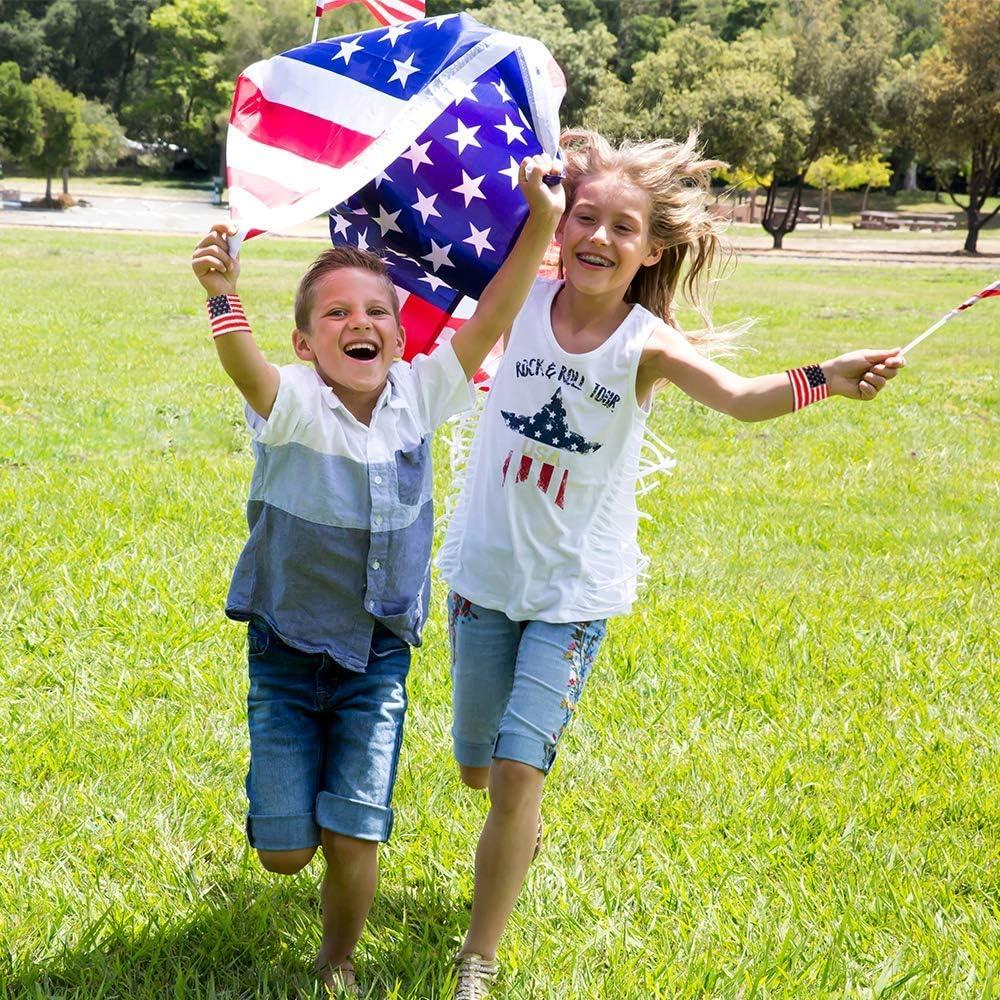 Muñequera Patriótica ArtCreativity Set de 2 Bandera Americana