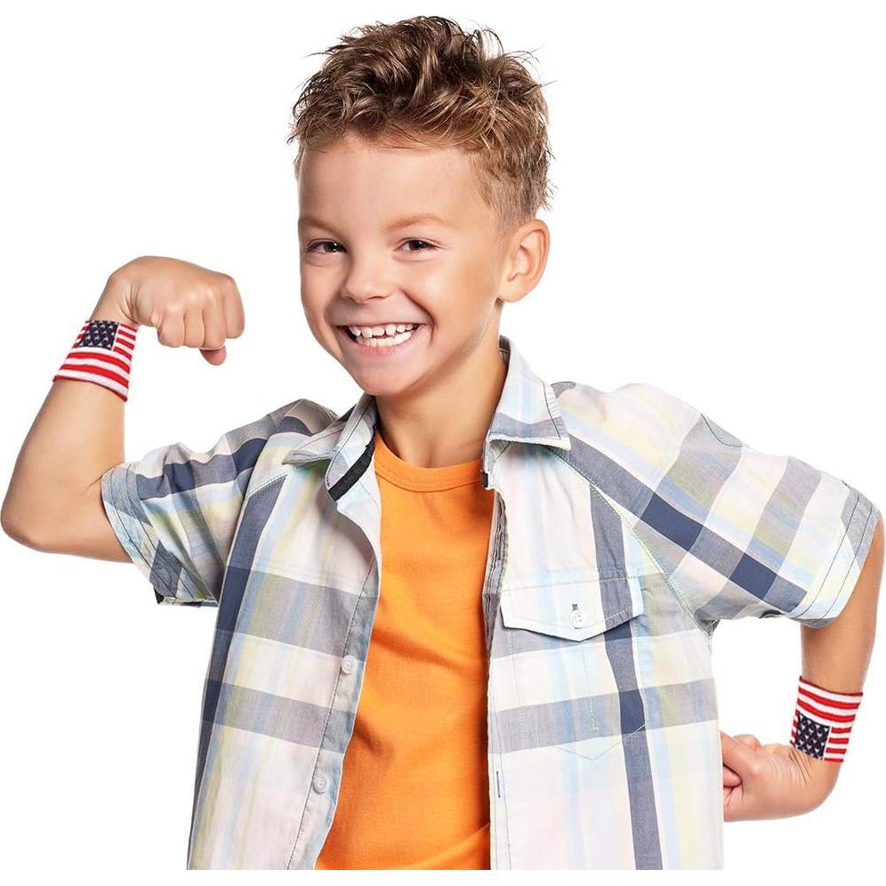 Muñequera Patriótica ArtCreativity Set de 2 Bandera Americana