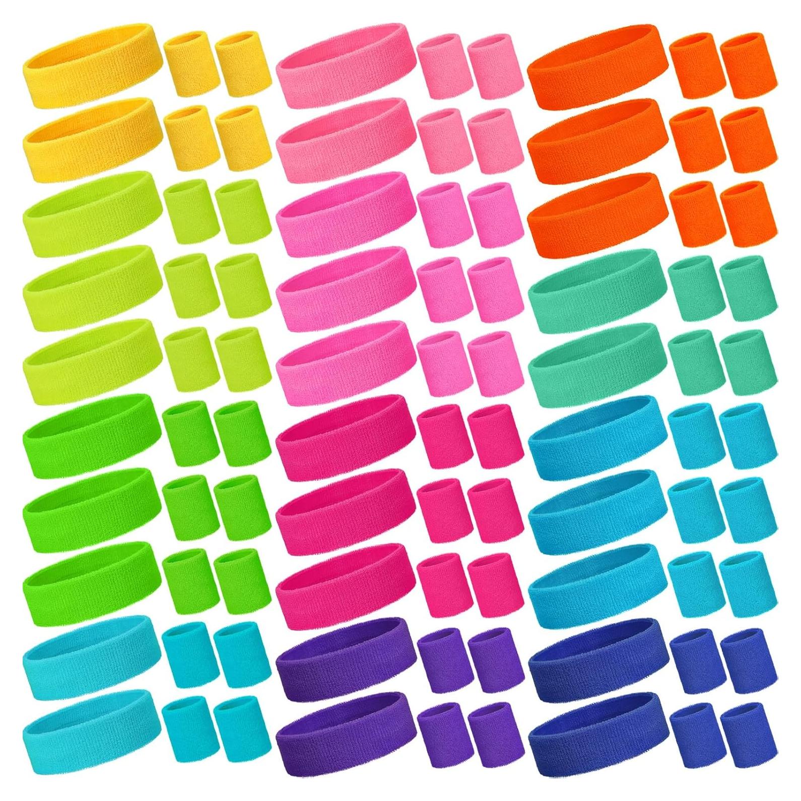 Conjunto de Muñequera y Diadema Deportiva Yuxung Neón