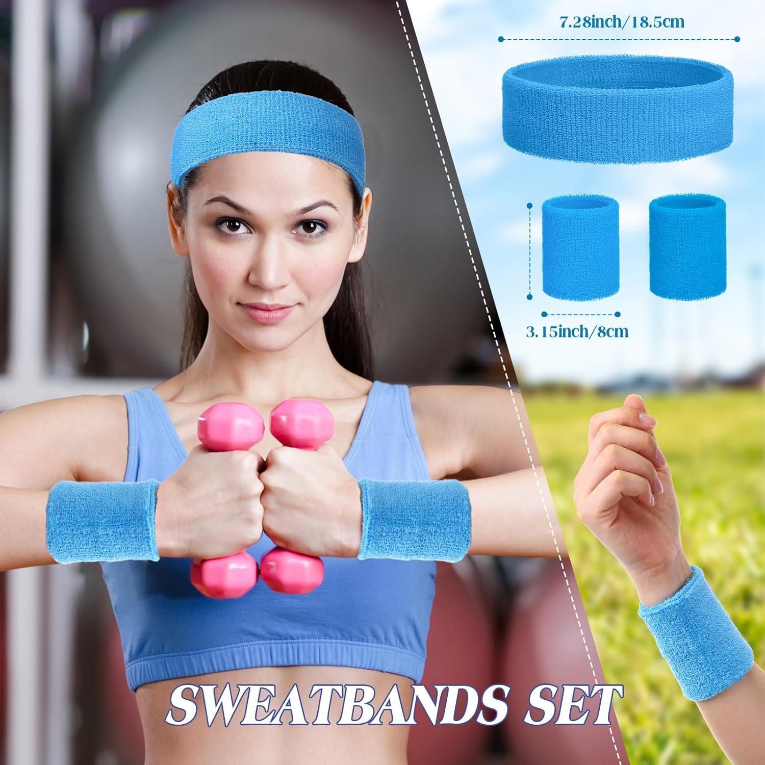 Conjunto de Muñequera y Diadema Deportiva Yuxung Neón