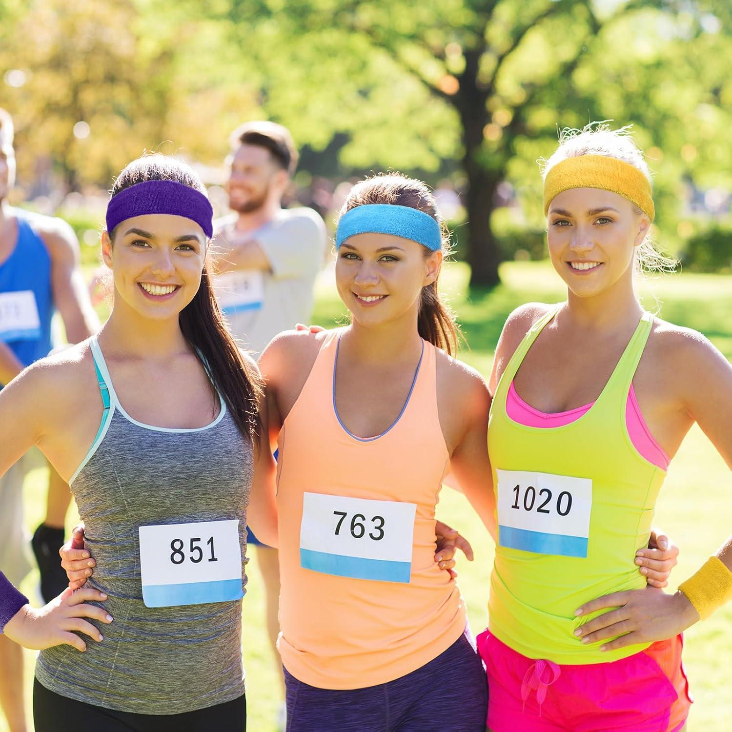 Conjunto de Muñequera y Diadema Deportiva Yuxung Neón