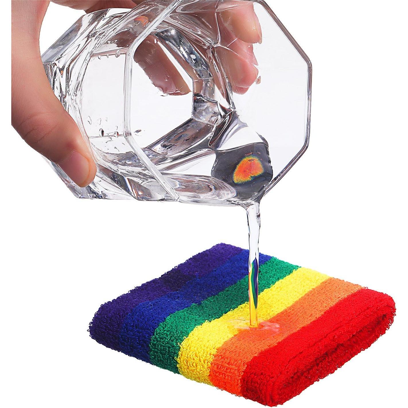 Juego de 12 Muñequera y Diademas Bememo - Arcoíris