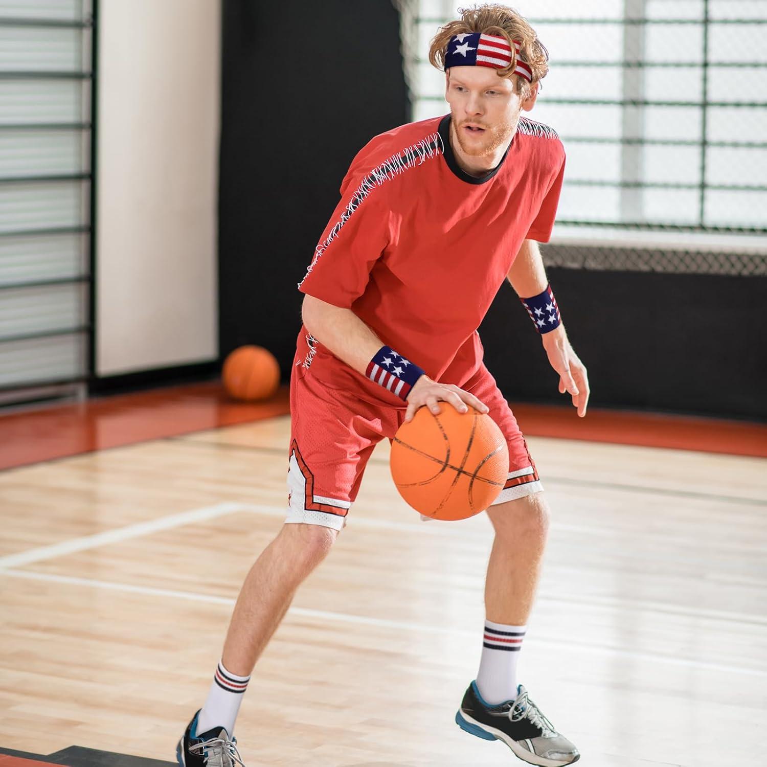 Conjunto Deportivo Skylety 5 Piezas: Banda, Muñequera y Calcetines
