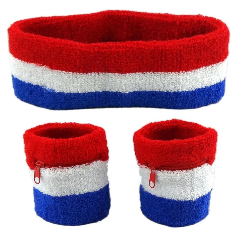 Conjunto de bandas para la cabeza y muñequeras Funny Guy Mugs