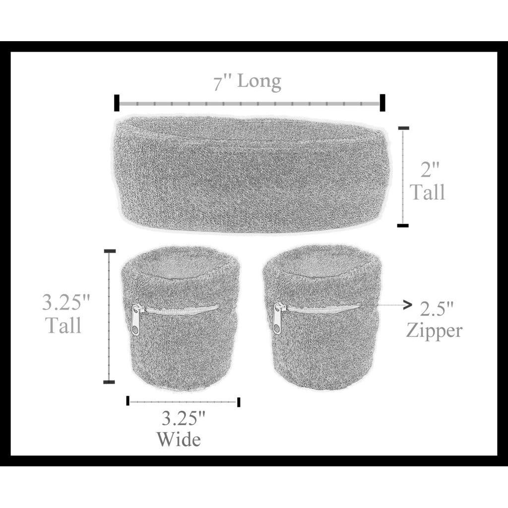 Conjunto de bandas para la cabeza y muñequeras Funny Guy Mugs