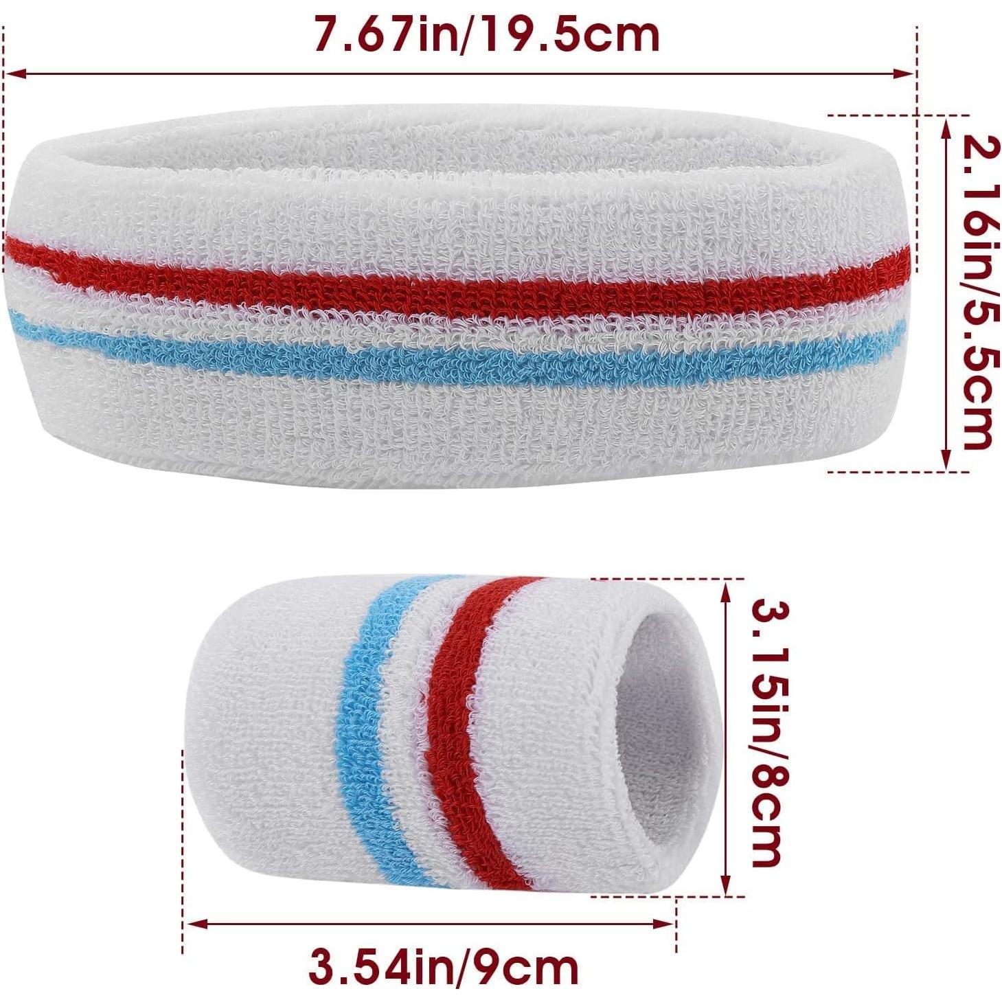 Conjunto de bandas deportivas Yolev para sudor - 1 cabeza y 2 muñecas