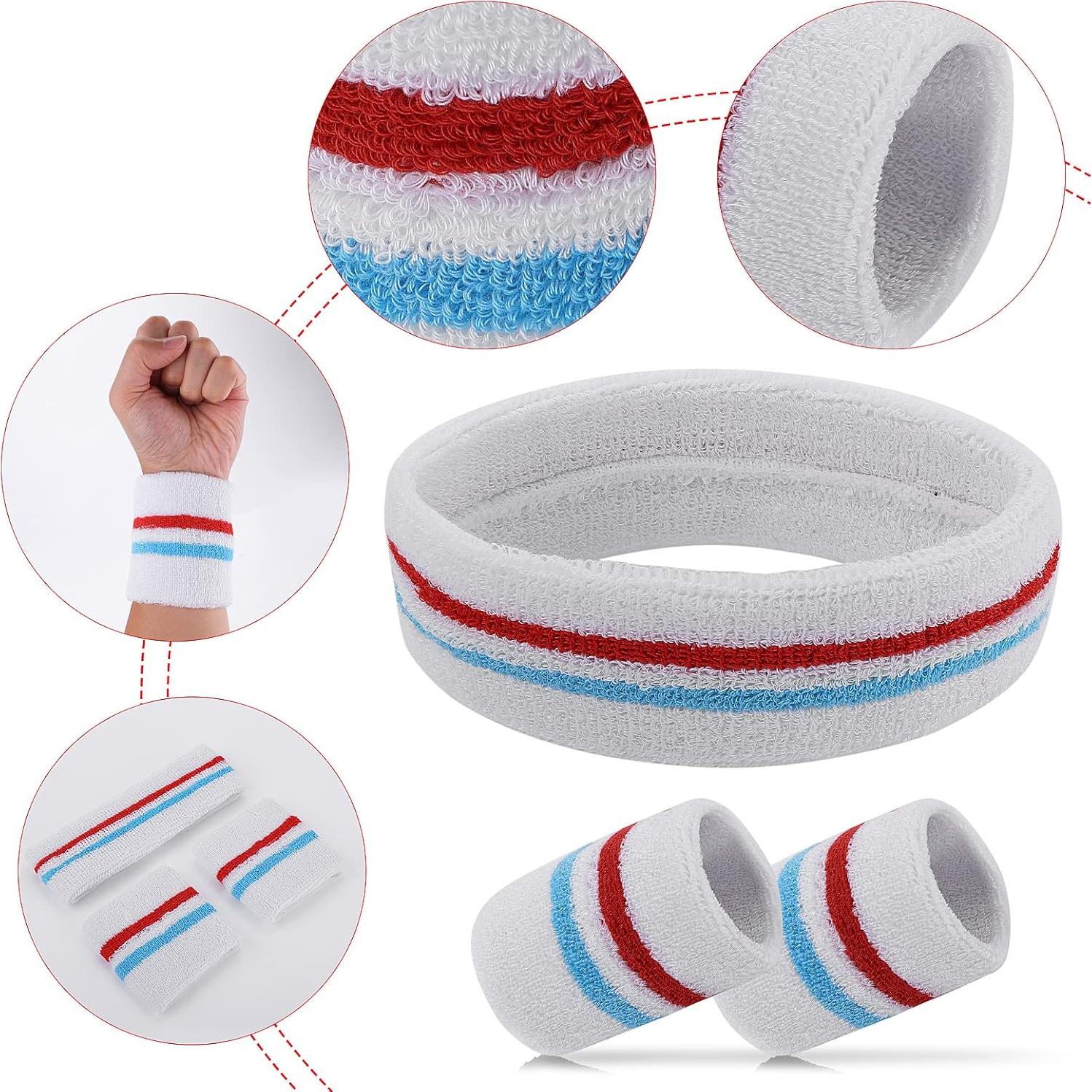 Conjunto de bandas deportivas Yolev para sudor - 1 cabeza y 2 muñecas