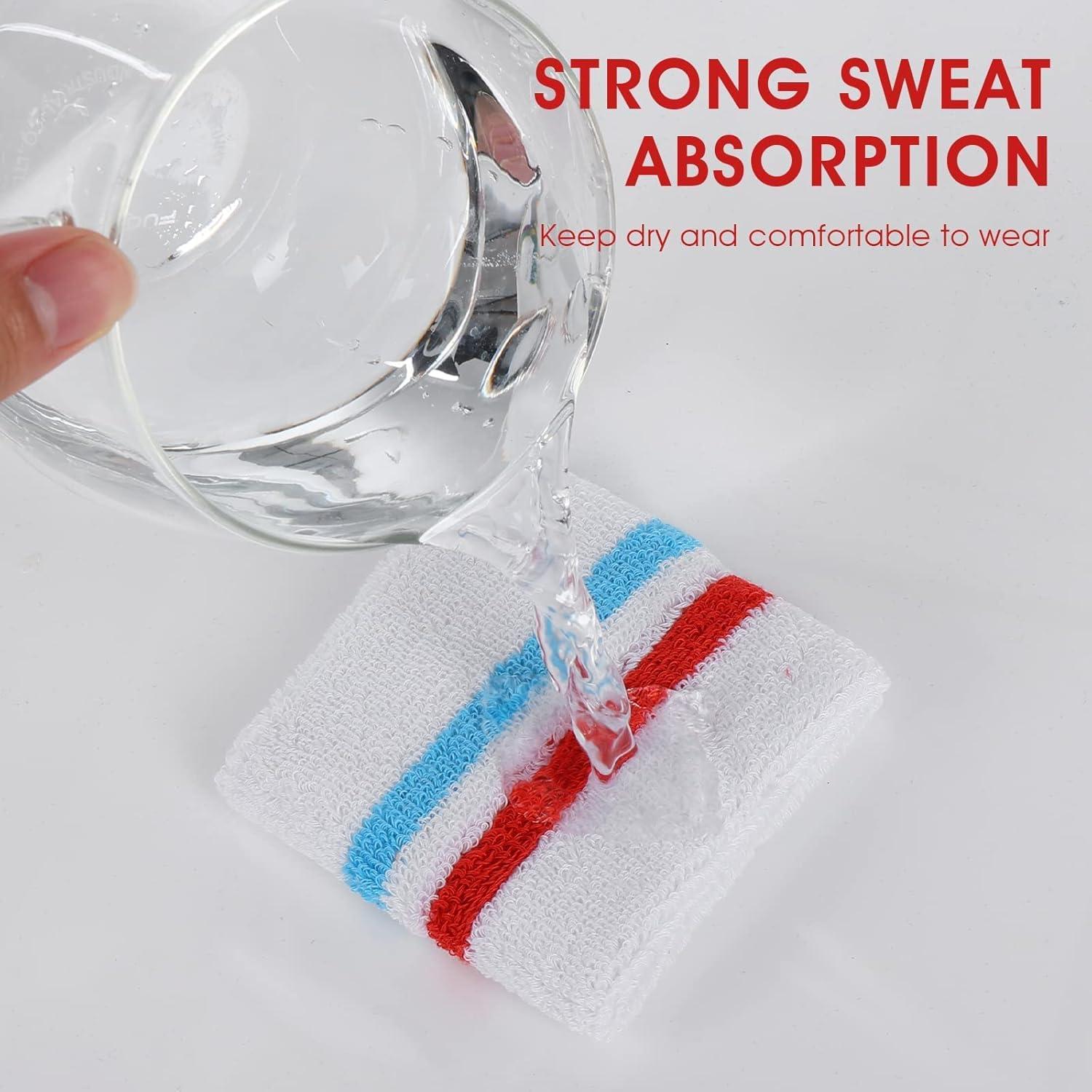 Conjunto de bandas deportivas Yolev para sudor - 1 cabeza y 2 muñecas