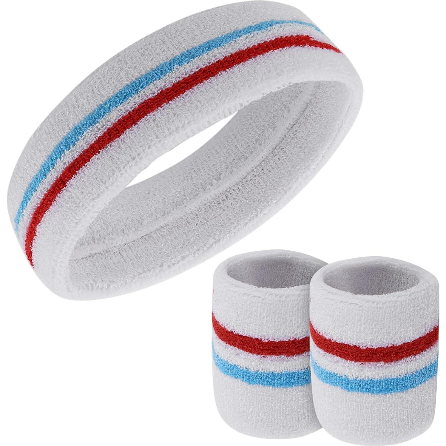 Conjunto de bandas deportivas Yolev para sudor - 1 cabeza y 2 muñecas