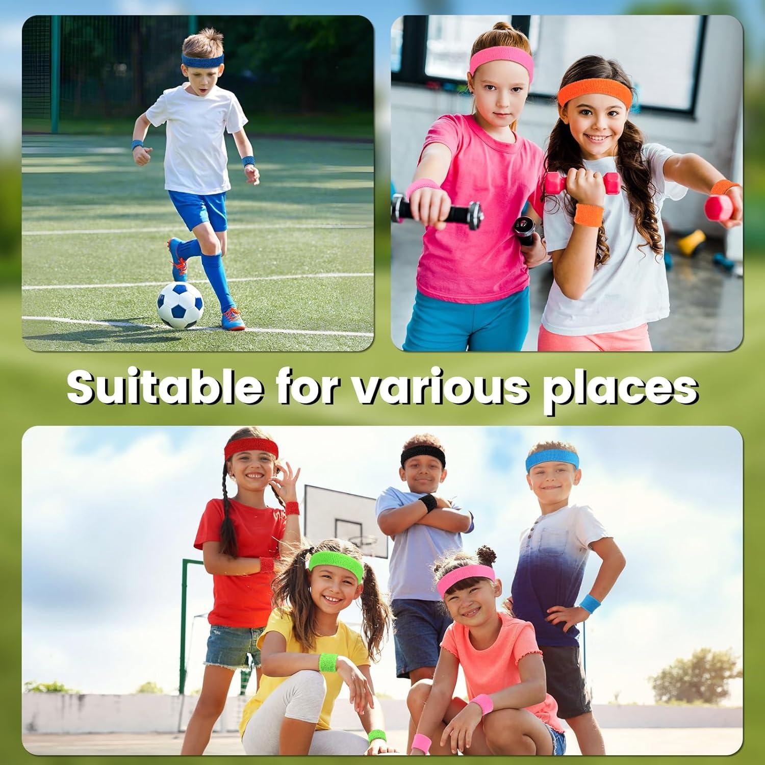 Conjunto 18 Pcs Muñequera y Banda Cabeza Samoyee Niños