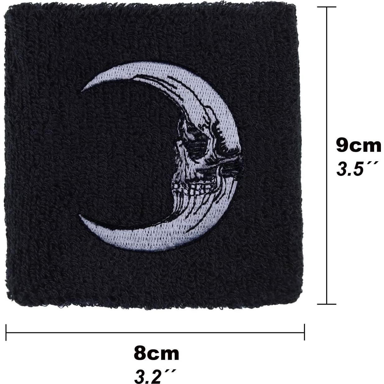 Banda de Sudor Bordada Express-Stickerei Biker Mond 8x8cm