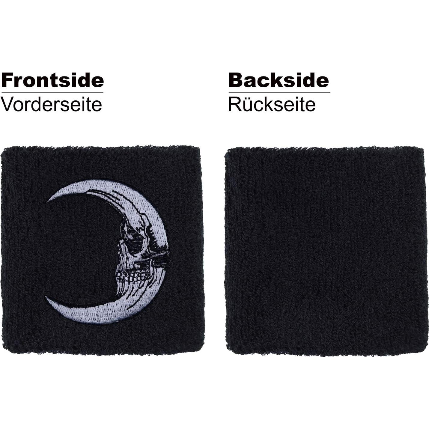 Banda de Sudor Bordada Express-Stickerei Biker Mond 8x8cm