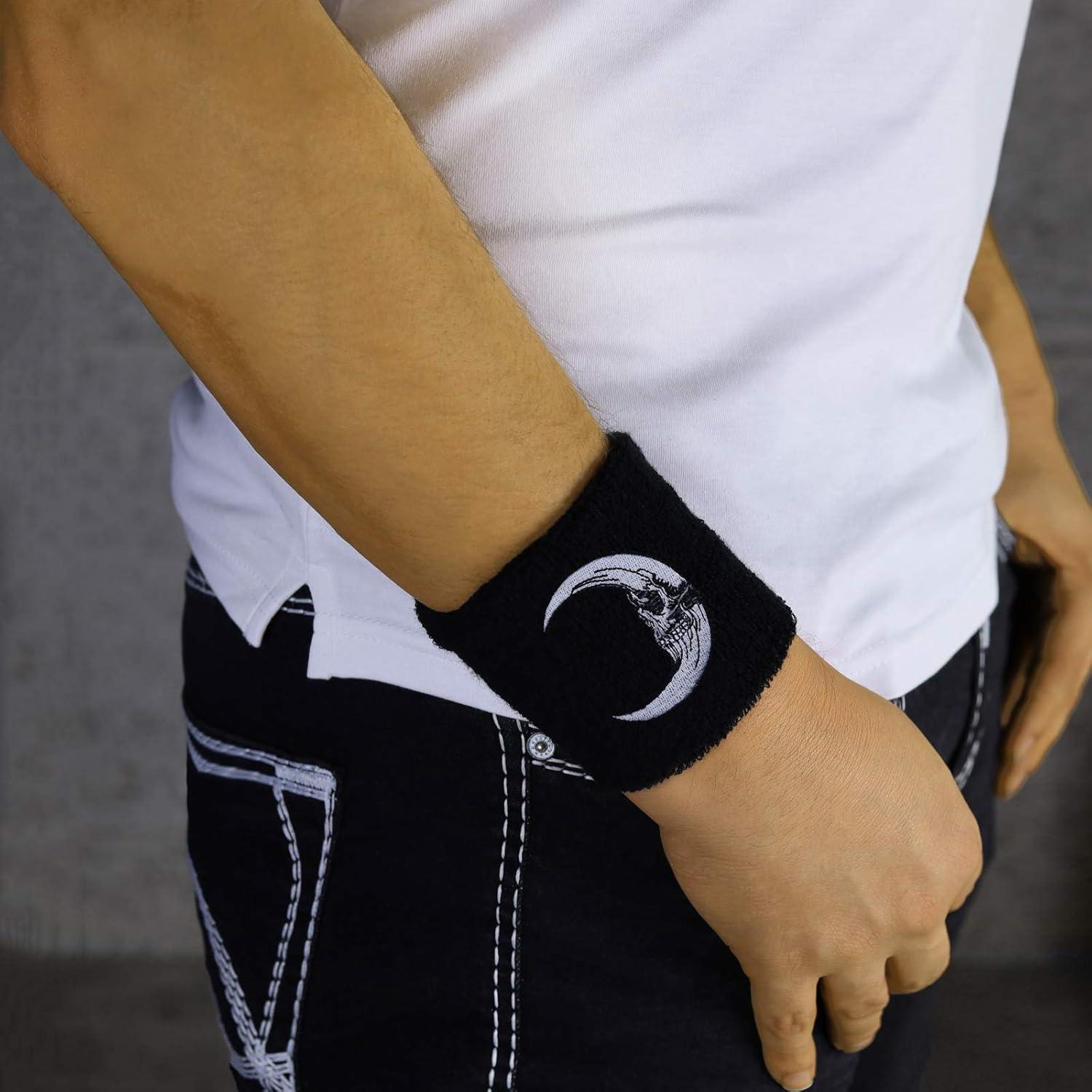 Banda de Sudor Bordada Express-Stickerei Biker Mond 8x8cm