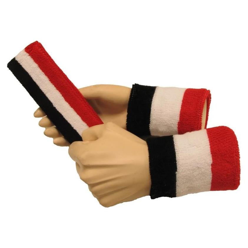 Muñequera y Banda para la Cabeza COUVER Set Deportivo 3 Colores