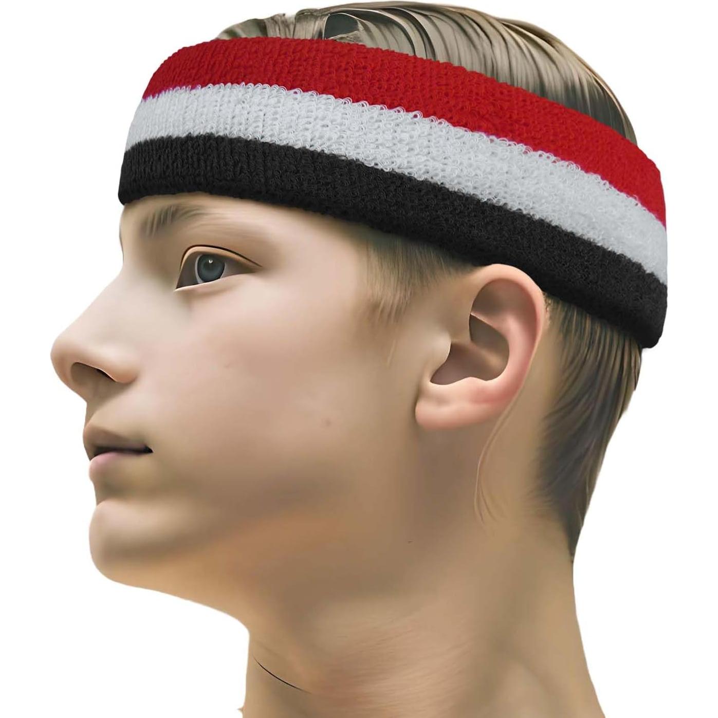 Muñequera y Banda para la Cabeza COUVER Set Deportivo 3 Colores