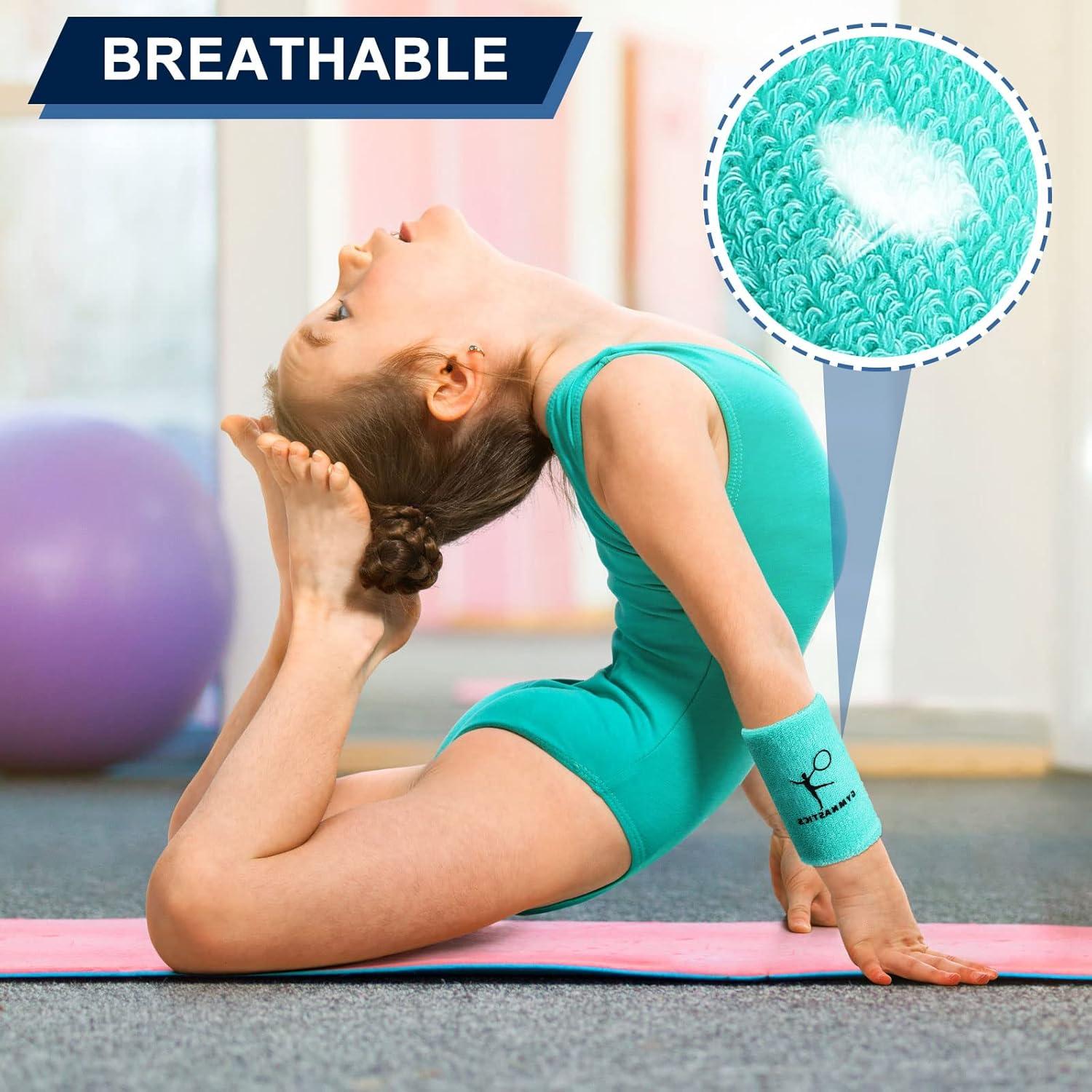 Muñequera de Gimnasia Charniol 4 Pares Coloridos 8x10 cm