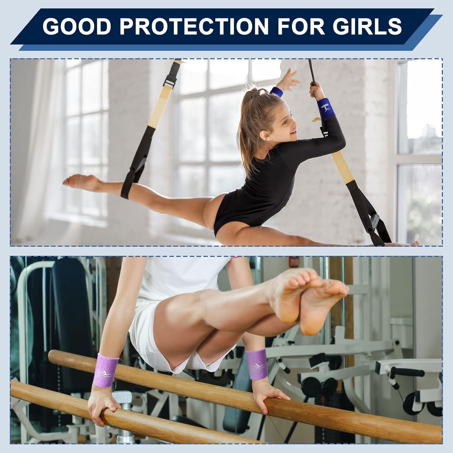 Muñequera de Gimnasia Charniol 4 Pares Coloridos 8x10 cm