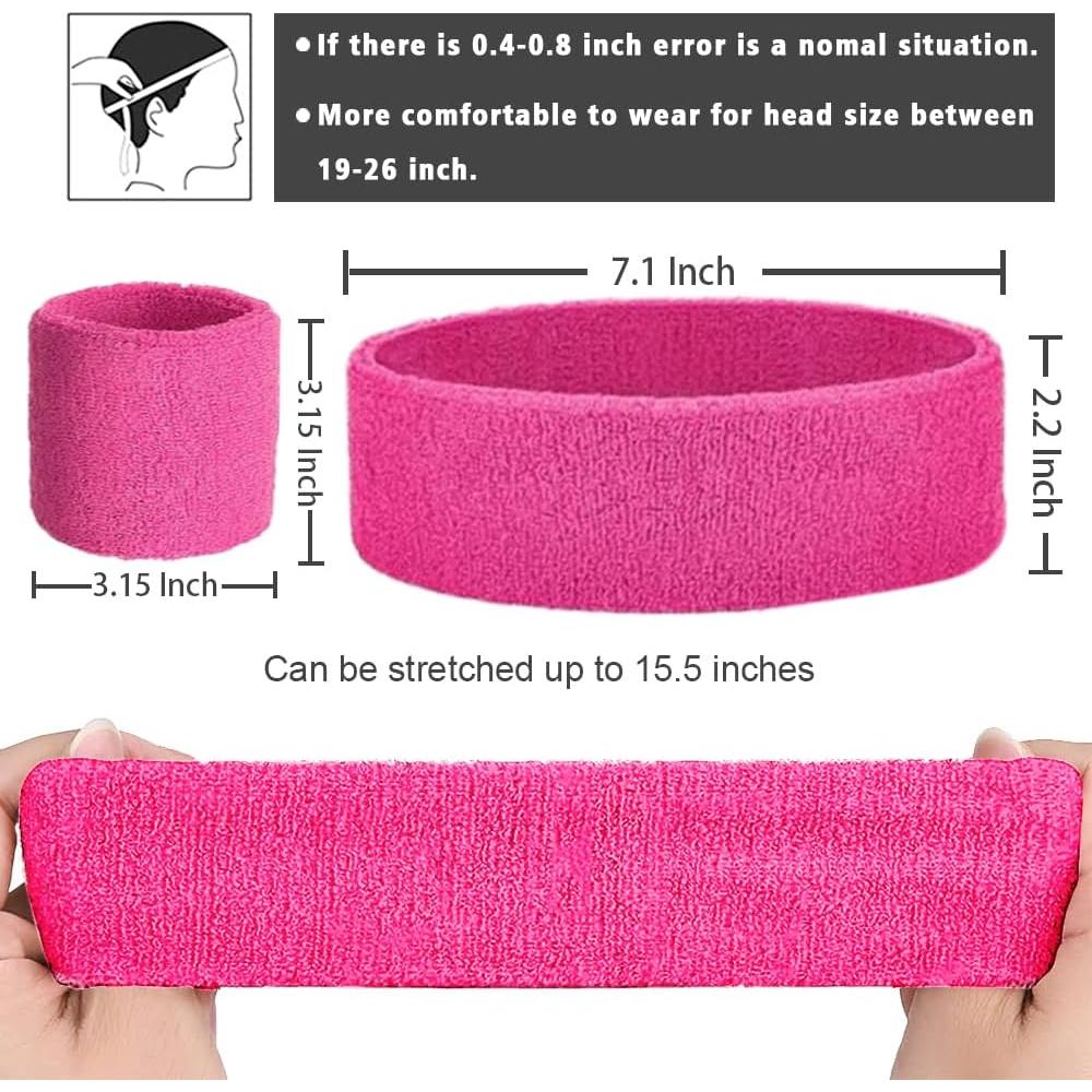 Set de Muñequera y Diademas Neón LoayBhok - 12 Piezas