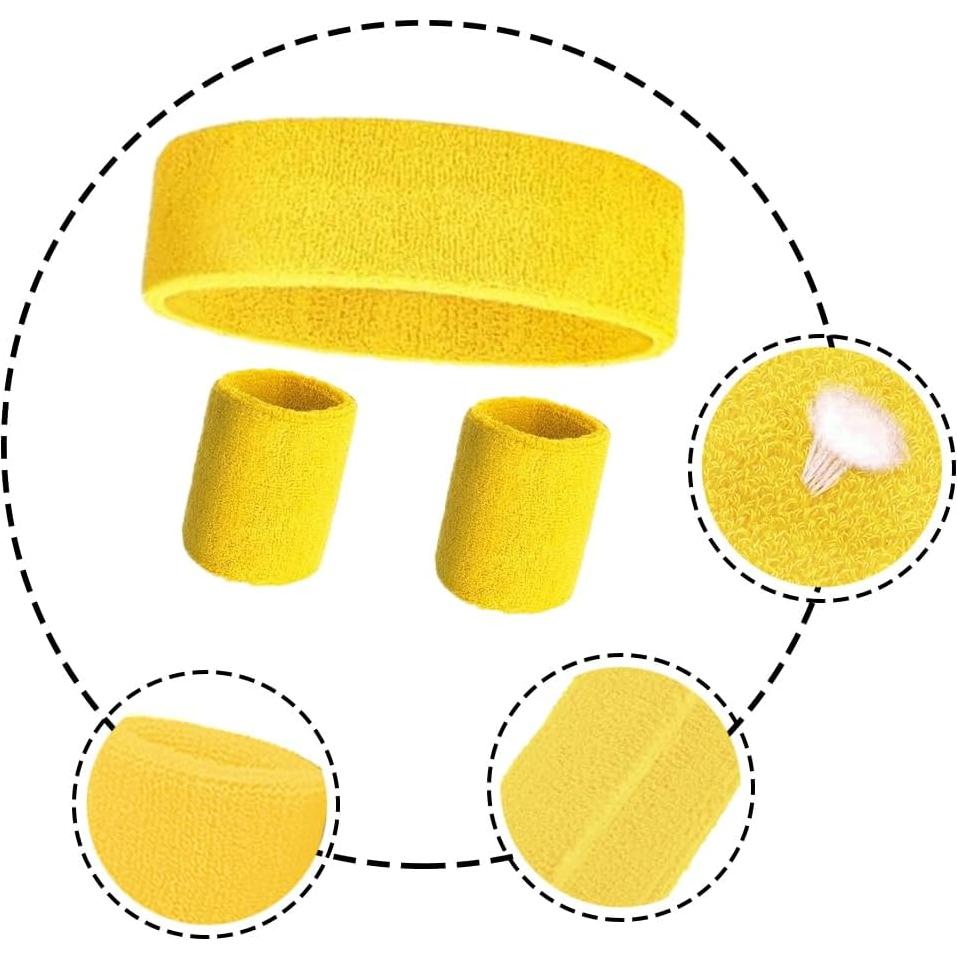 Set de Muñequera y Diademas Neón LoayBhok - 12 Piezas