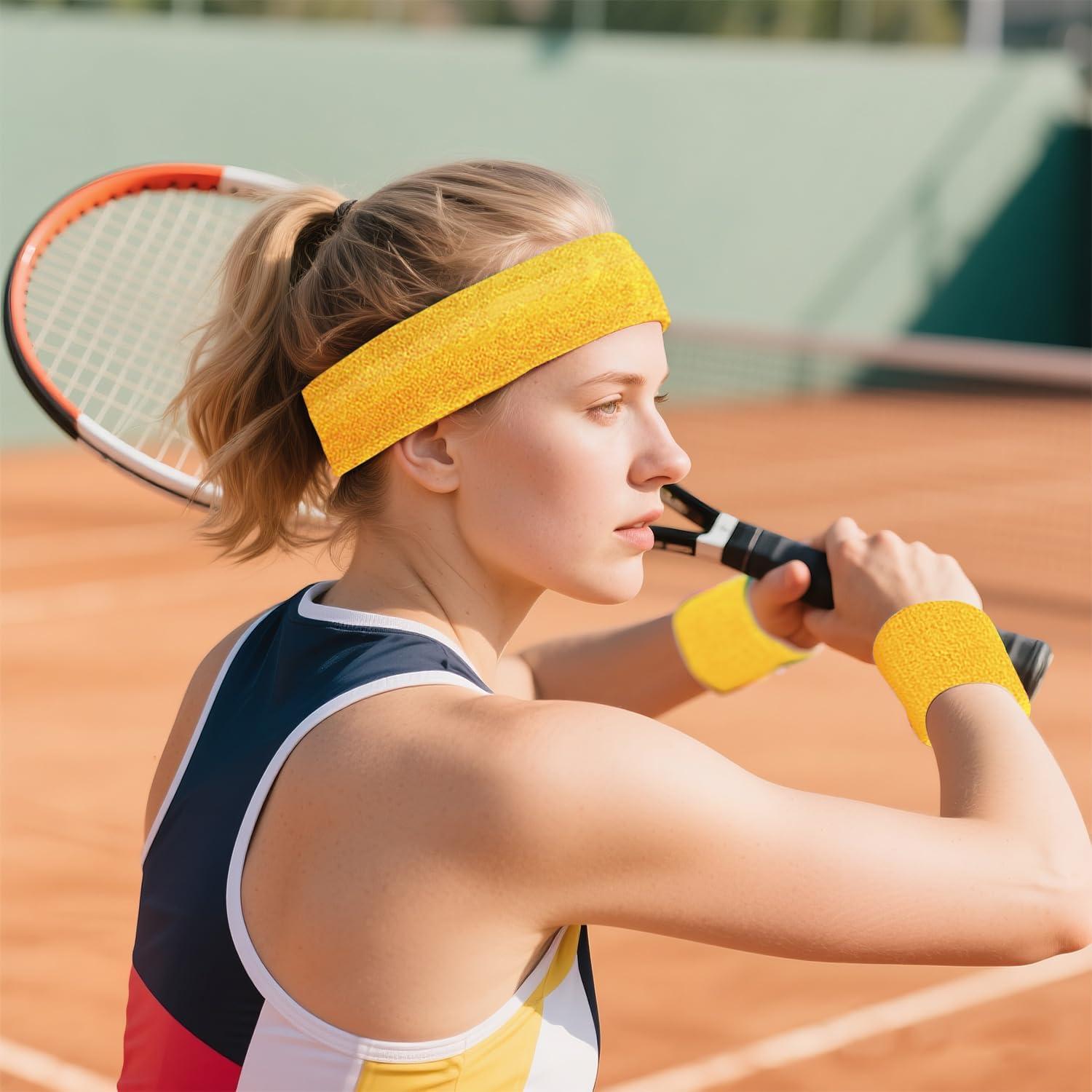 Set de Muñequera y Diademas Neón LoayBhok - 12 Piezas