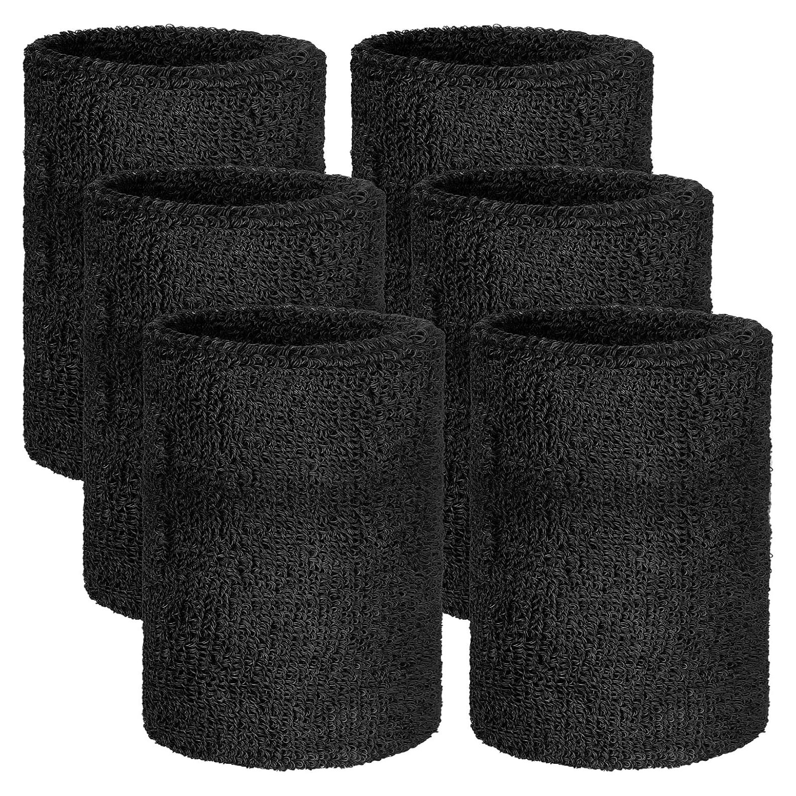 6 Pulseras Deportivas Quilax de Algodón para Sudor - Unisex