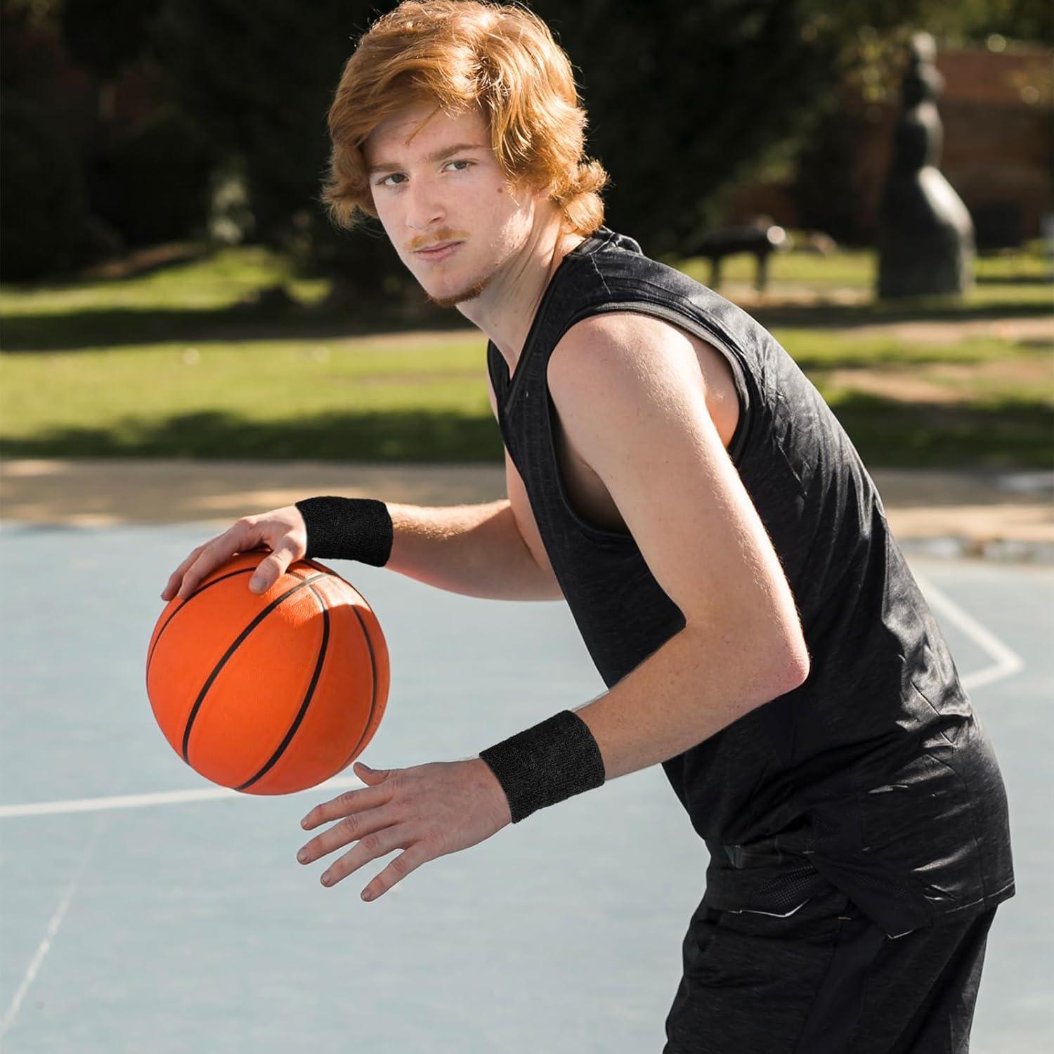 6 Pulseras Deportivas Quilax de Algodón para Sudor - Unisex