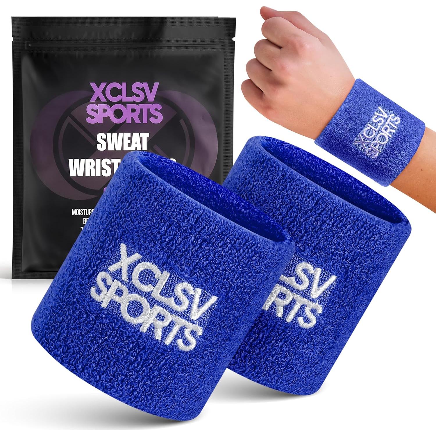 Banda de Sudor para Muñeca XCLSV SPORTS - 100% Algodón - 1 Par