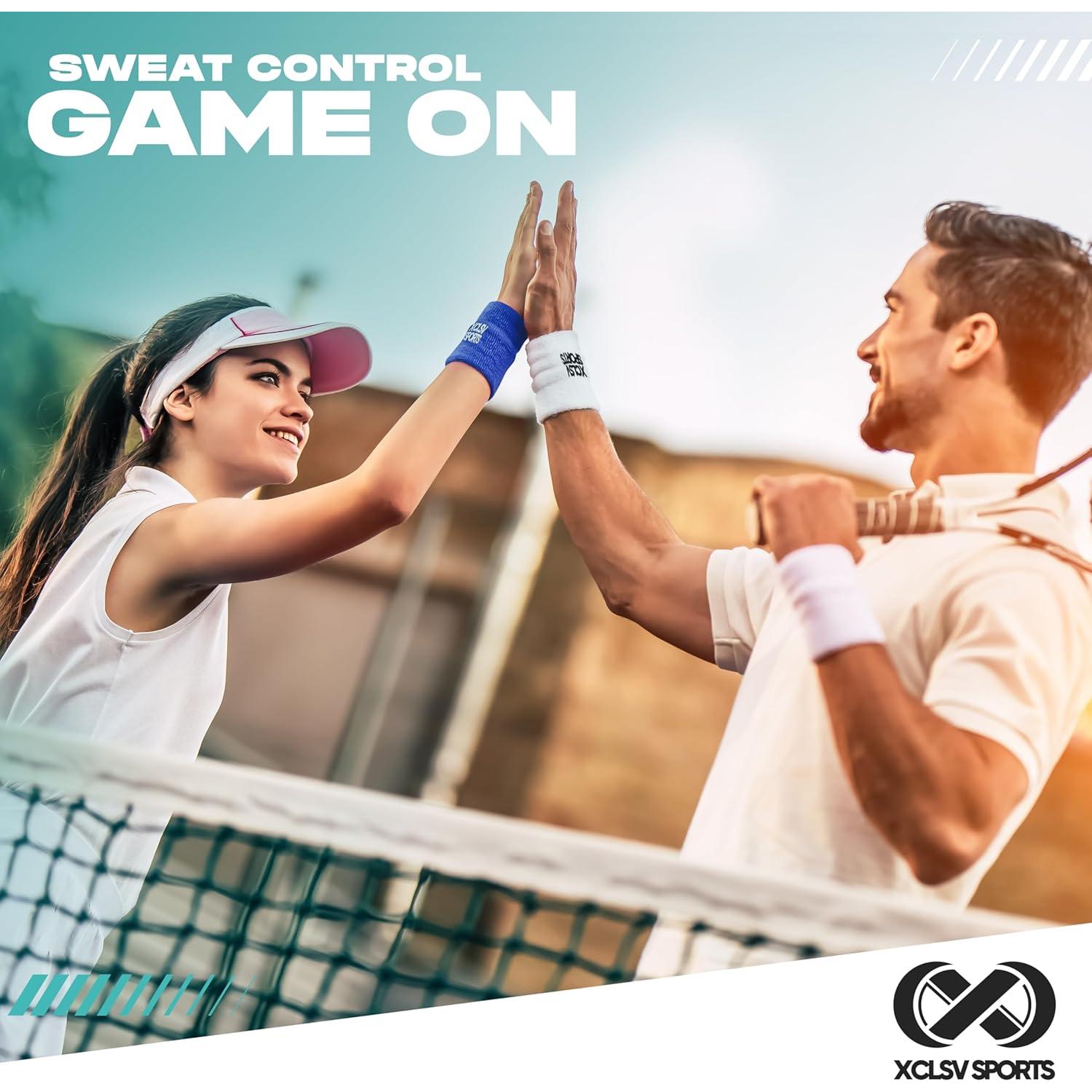 Banda de Sudor para Muñeca XCLSV SPORTS - 100% Algodón - 1 Par