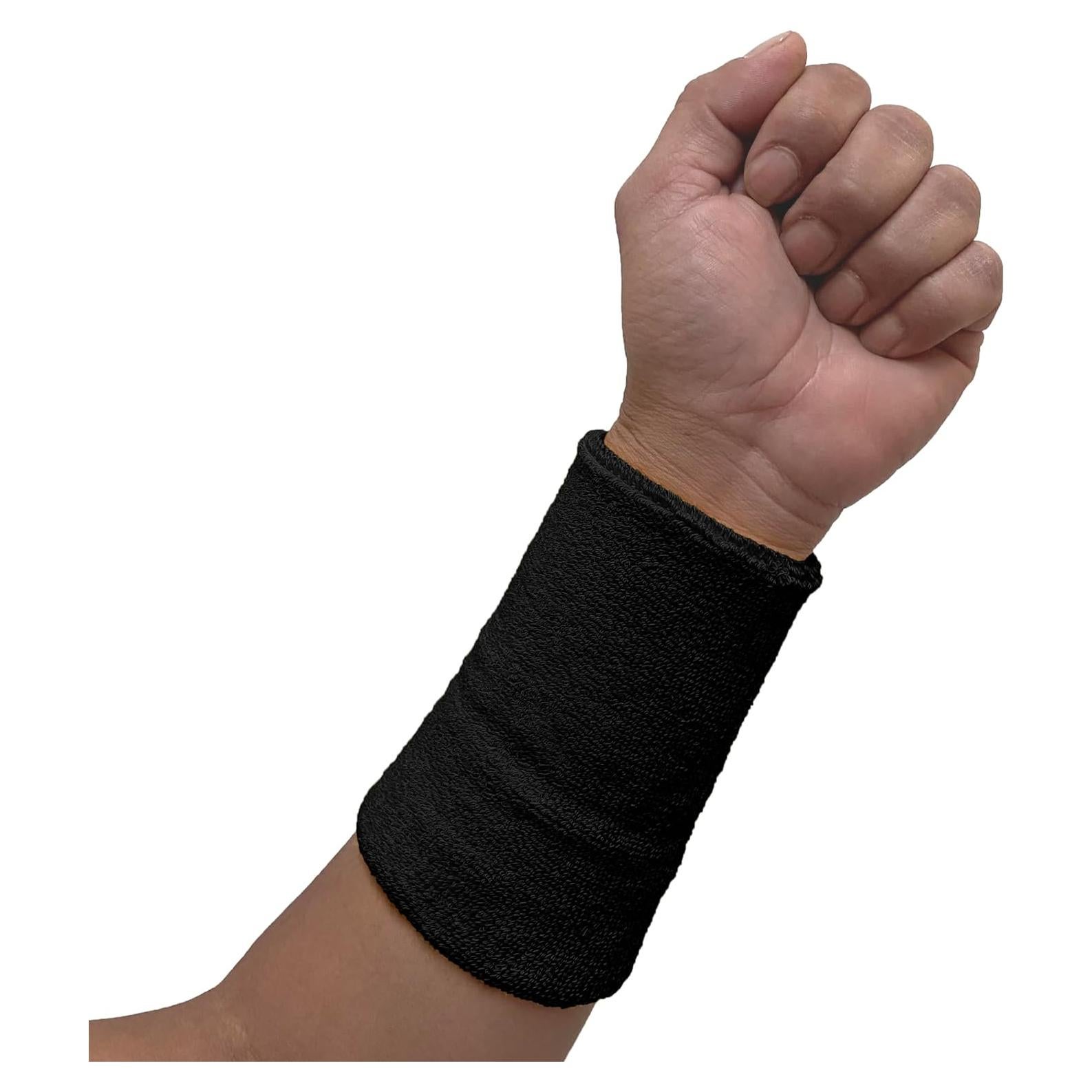 Banda de Muñeca Absorbente COUVER 15 cm Talla Única Negra