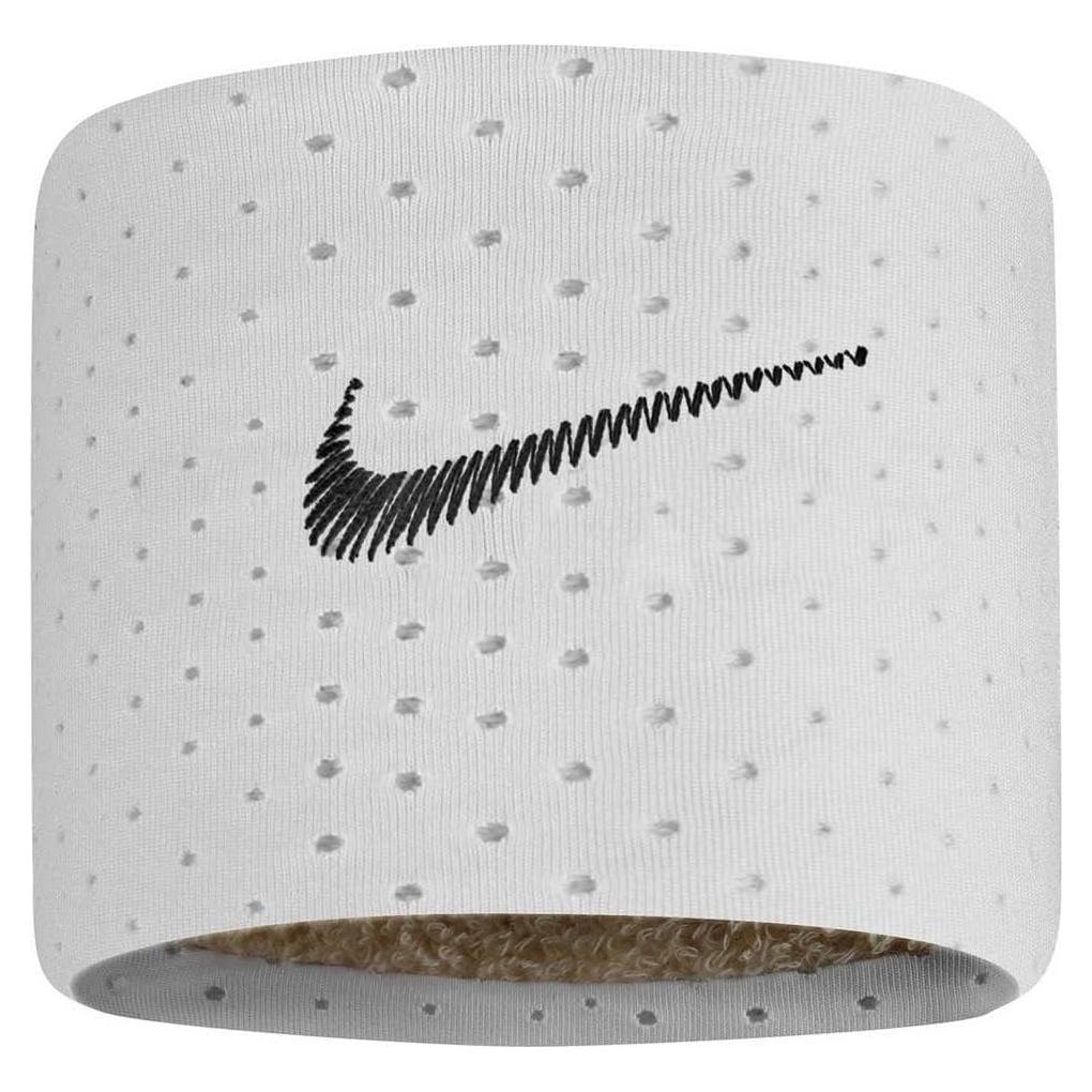 Muñequera Unisex Nike Dri-Fit Terry - Paquete de 2 Blancas