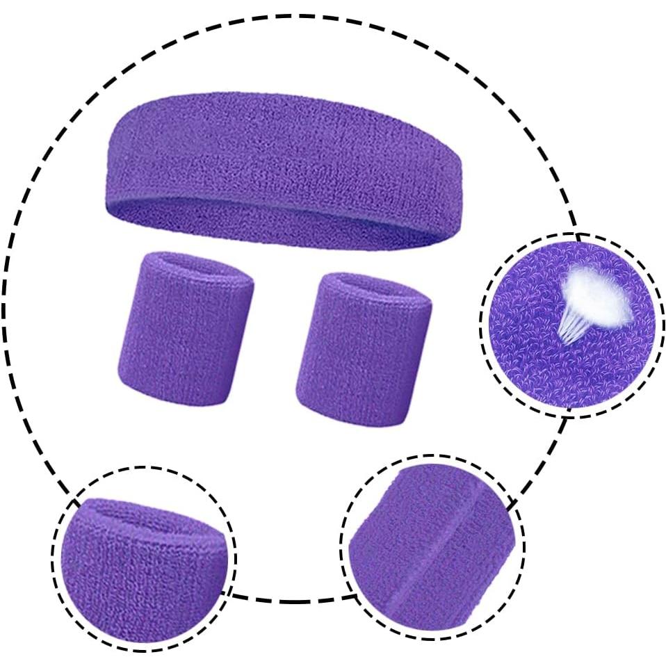 Bandas de Sudor Deportivas LoayBhok - 12 Piezas Coloridas