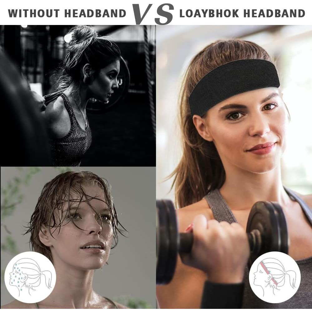 Bandas de Sudor Deportivas LoayBhok - 12 Piezas Coloridas