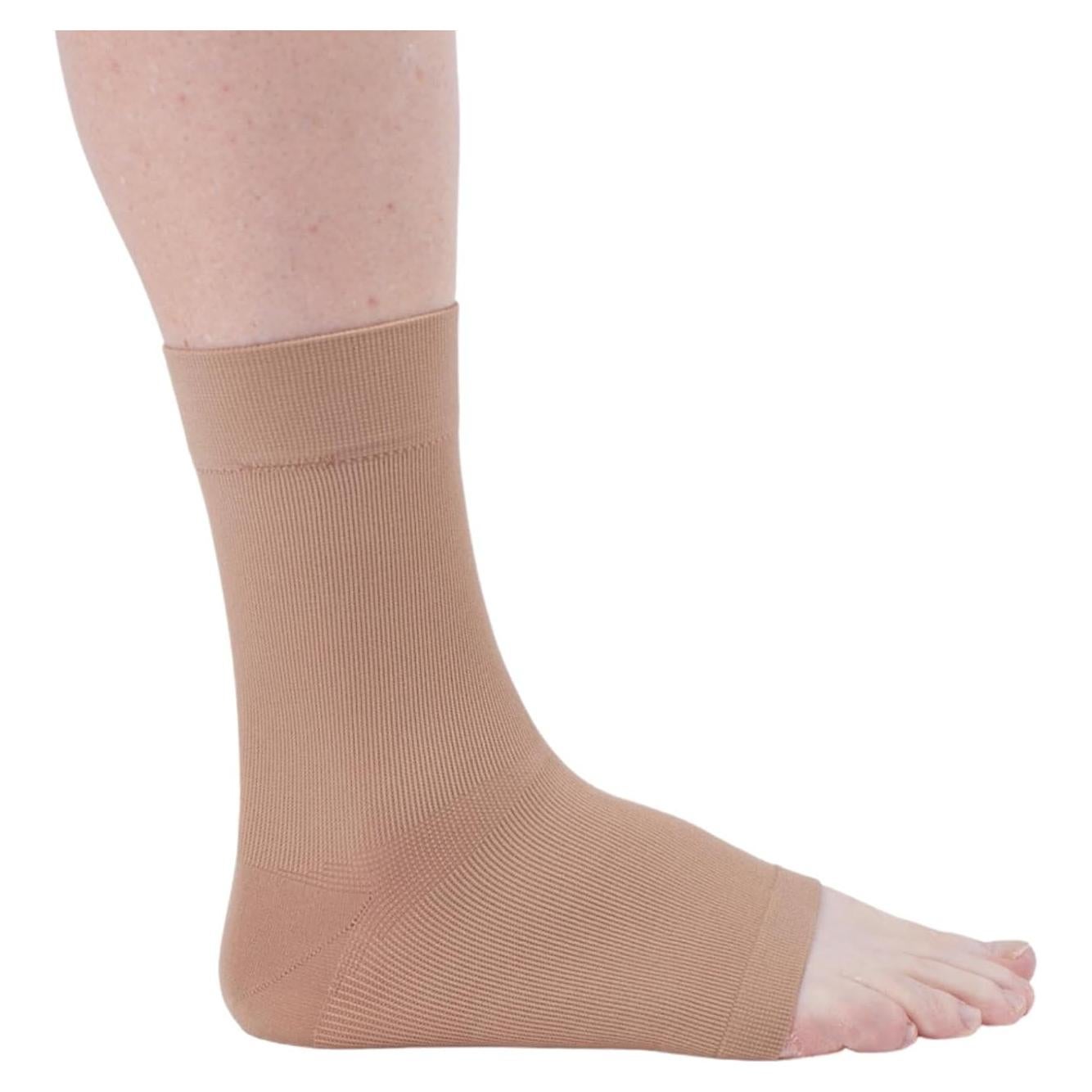 Soporte de Tobillo Medi Tejido Sin Costuras Beige M